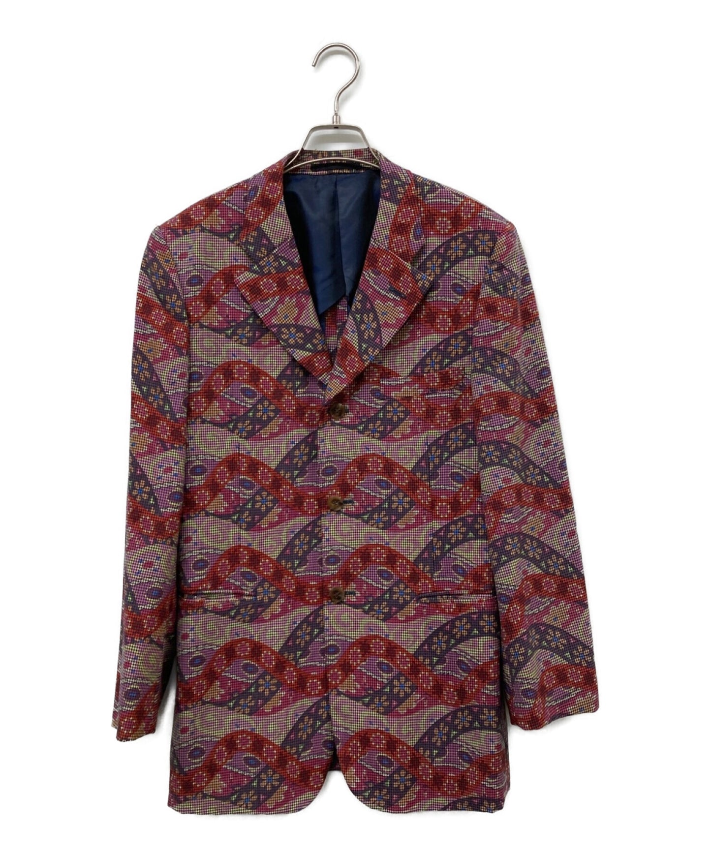 [Pre-owned] COMME des GARCONS HOMME PLUS AD2001 01AW Looking at a different  world Psychedelic Period All-Pattern 3B Jacket PC-J011