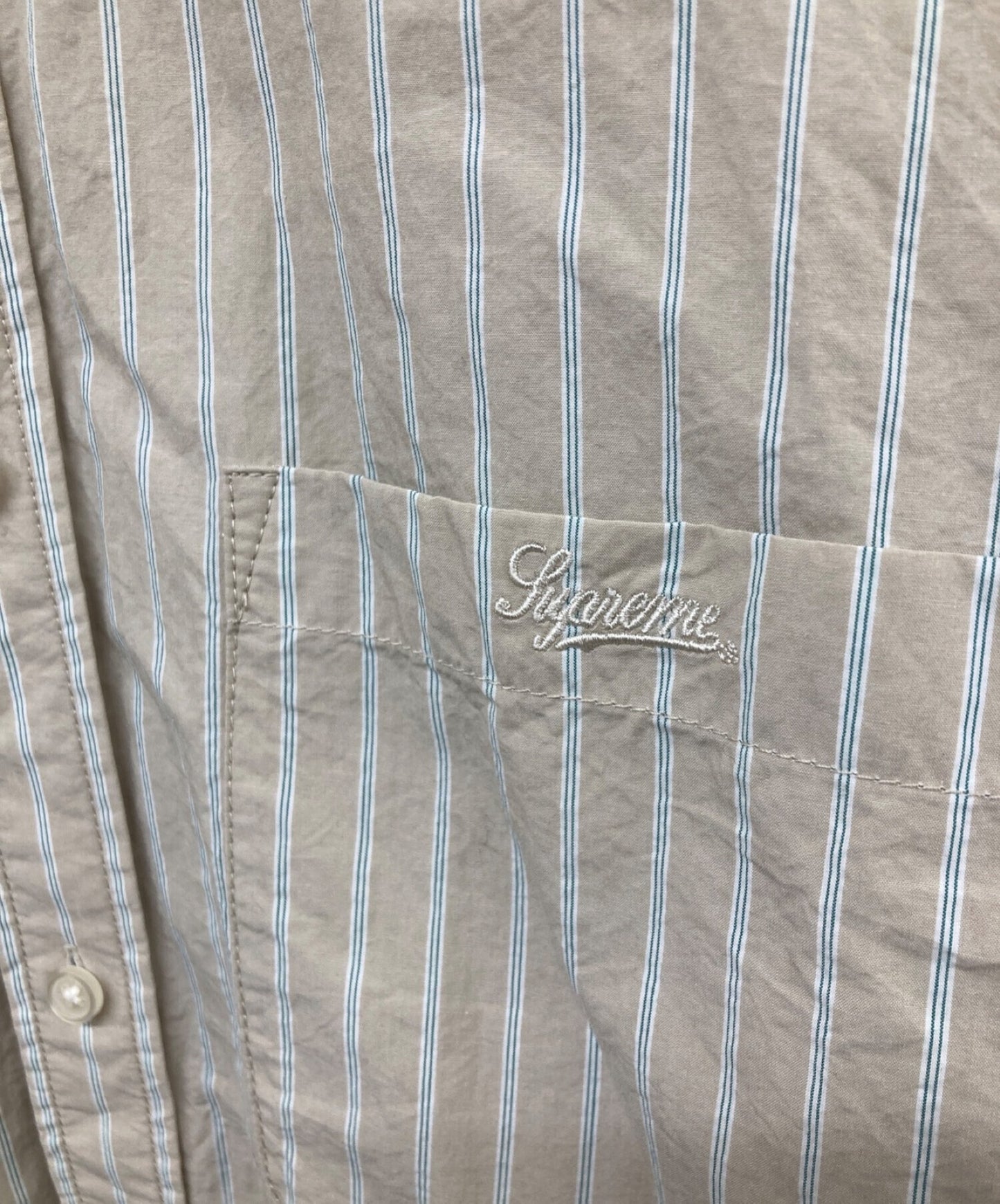 [Pre-owned] SUPREME 23AW Loose Fit Stripe Shirt