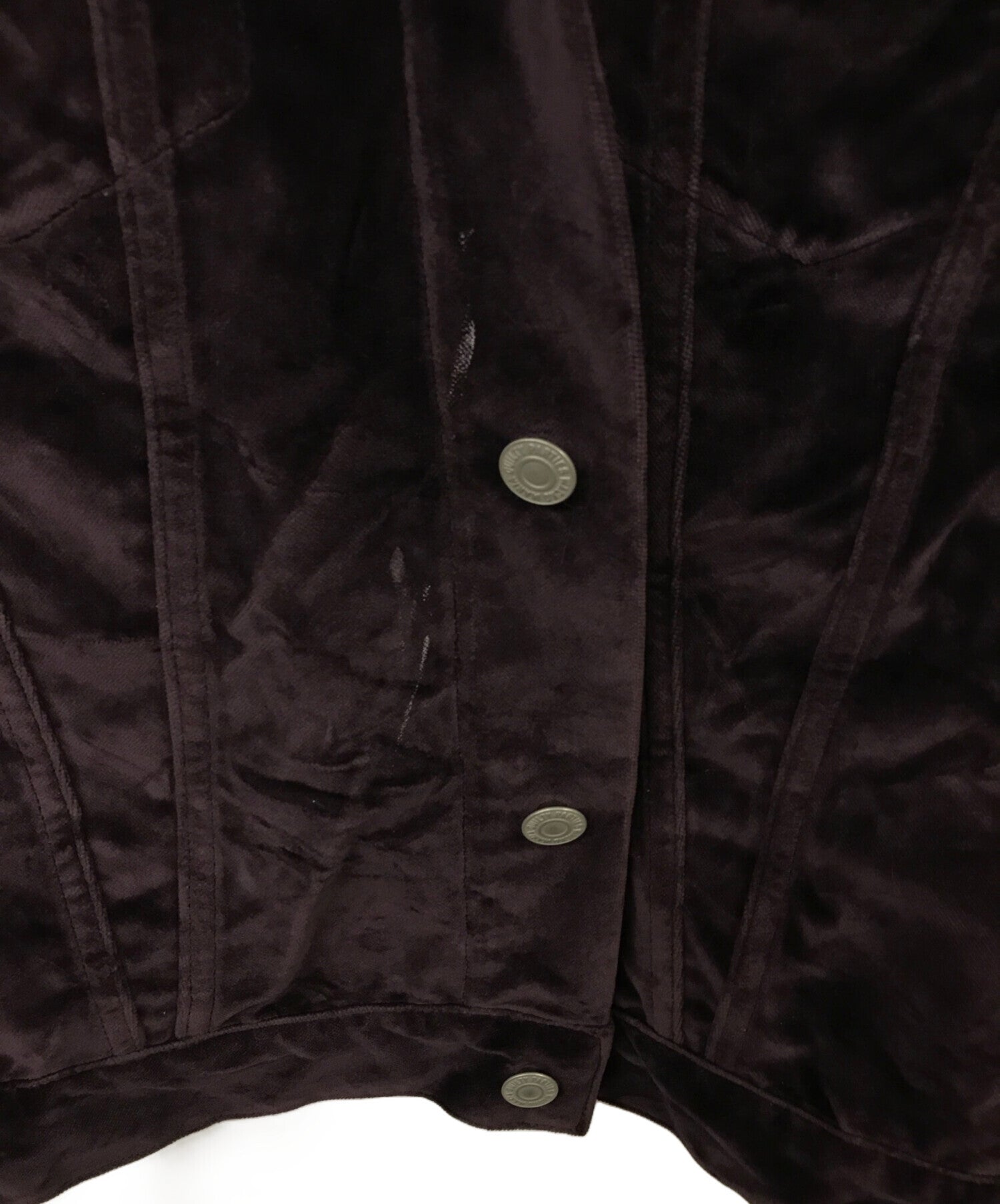 [Pre-owned] WACKO MARIA VELOUR TRUCKER JACKET