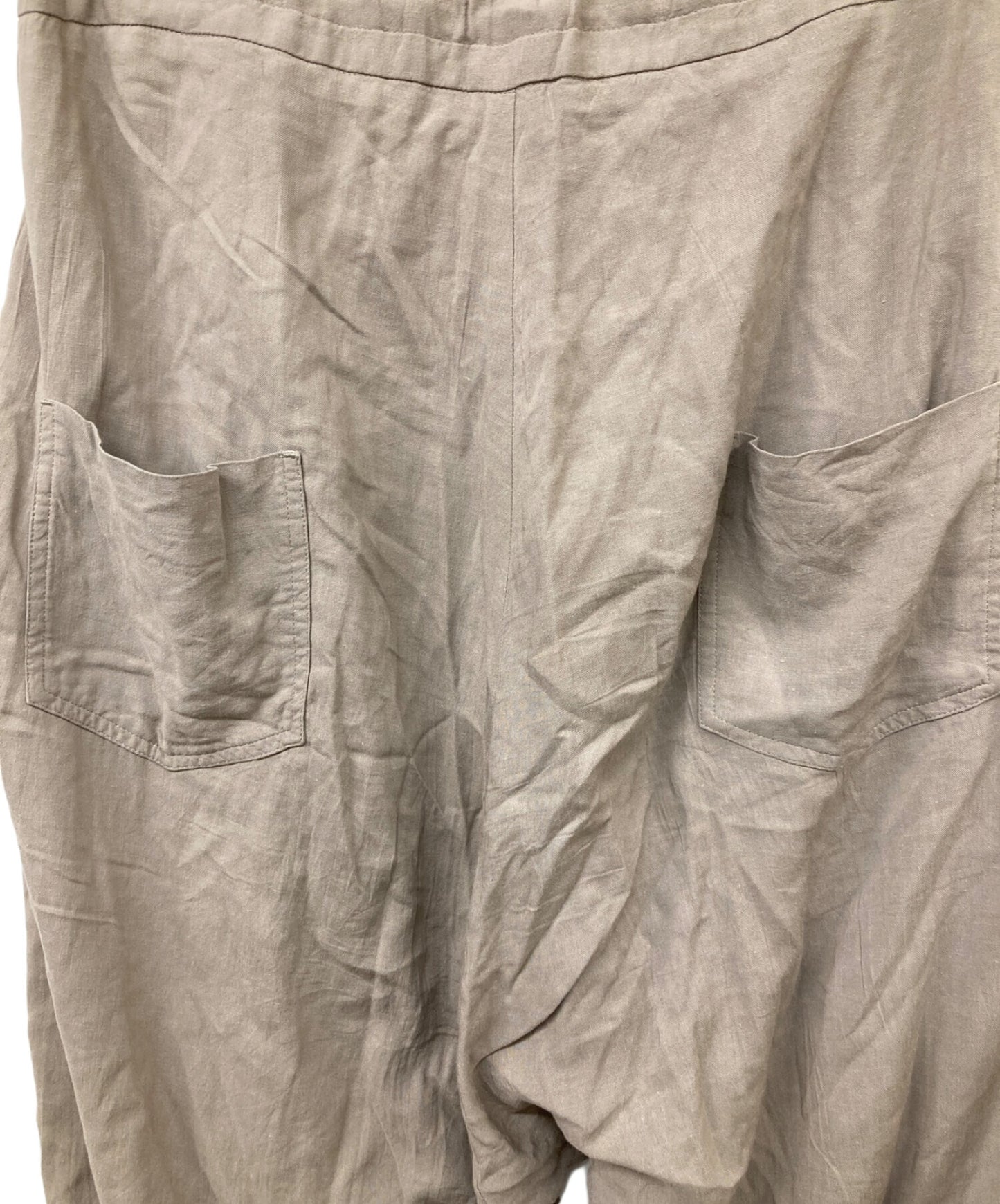 [Pre-owned] REGULATION Yohji Yamamoto Linen-blend sarouel pants FG-P51-204