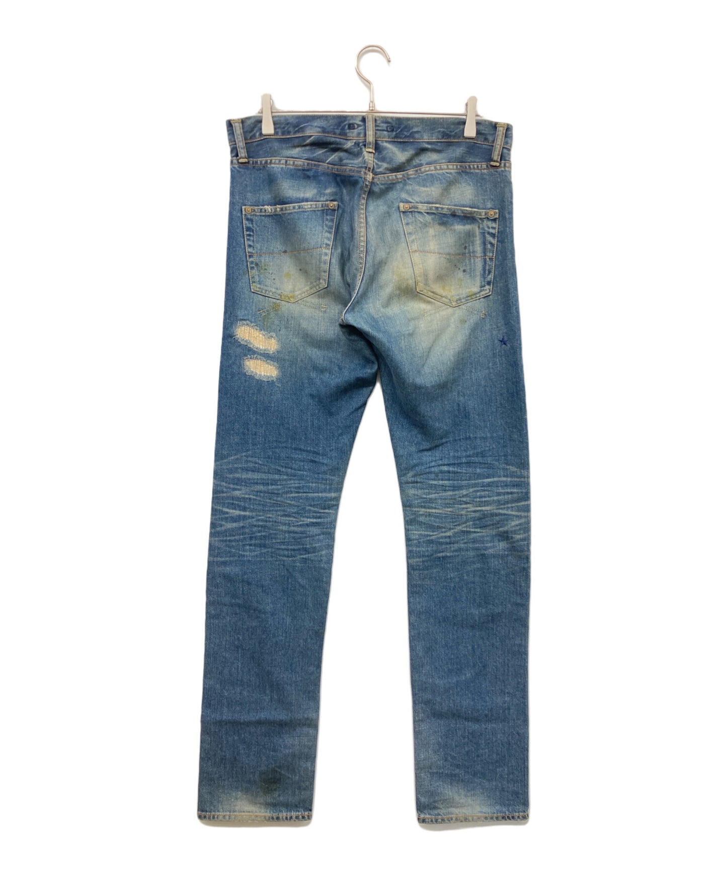 [Pre-owned] MIHARA YASUHIRO Damaged repaired denim pants 310220132