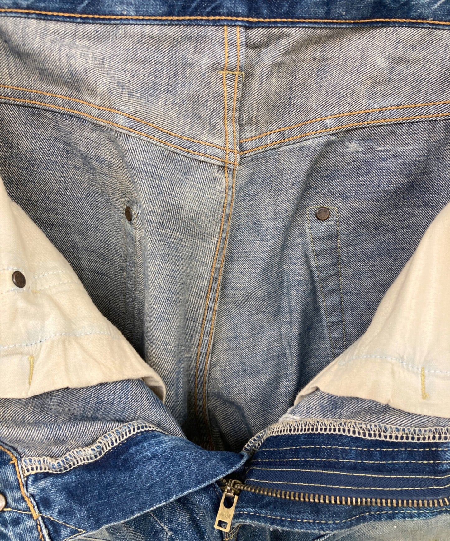 [Pre-owned] MIHARA YASUHIRO Damaged repaired denim pants 310220132