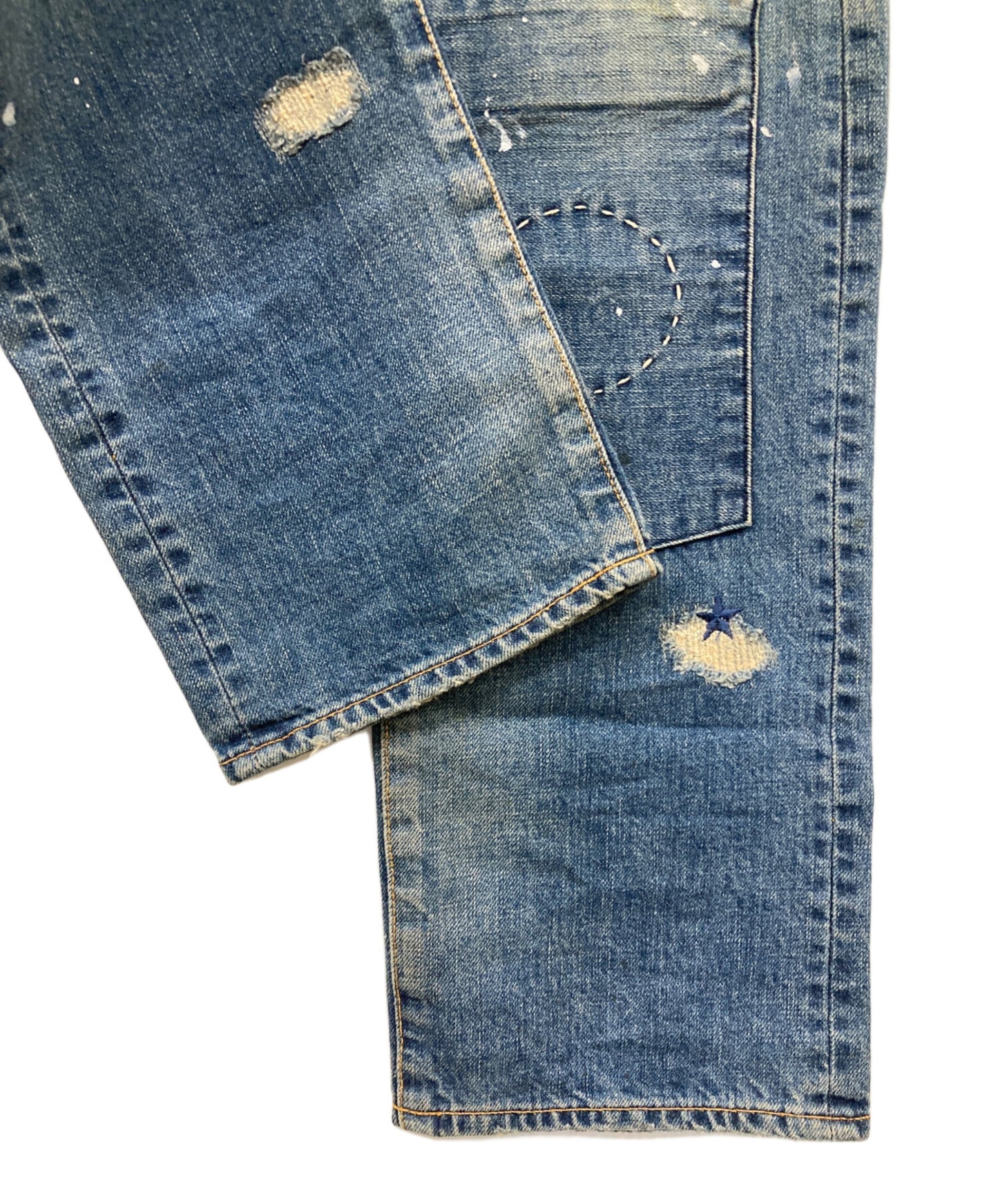 [Pre-owned] MIHARA YASUHIRO Damaged repaired denim pants 310220132