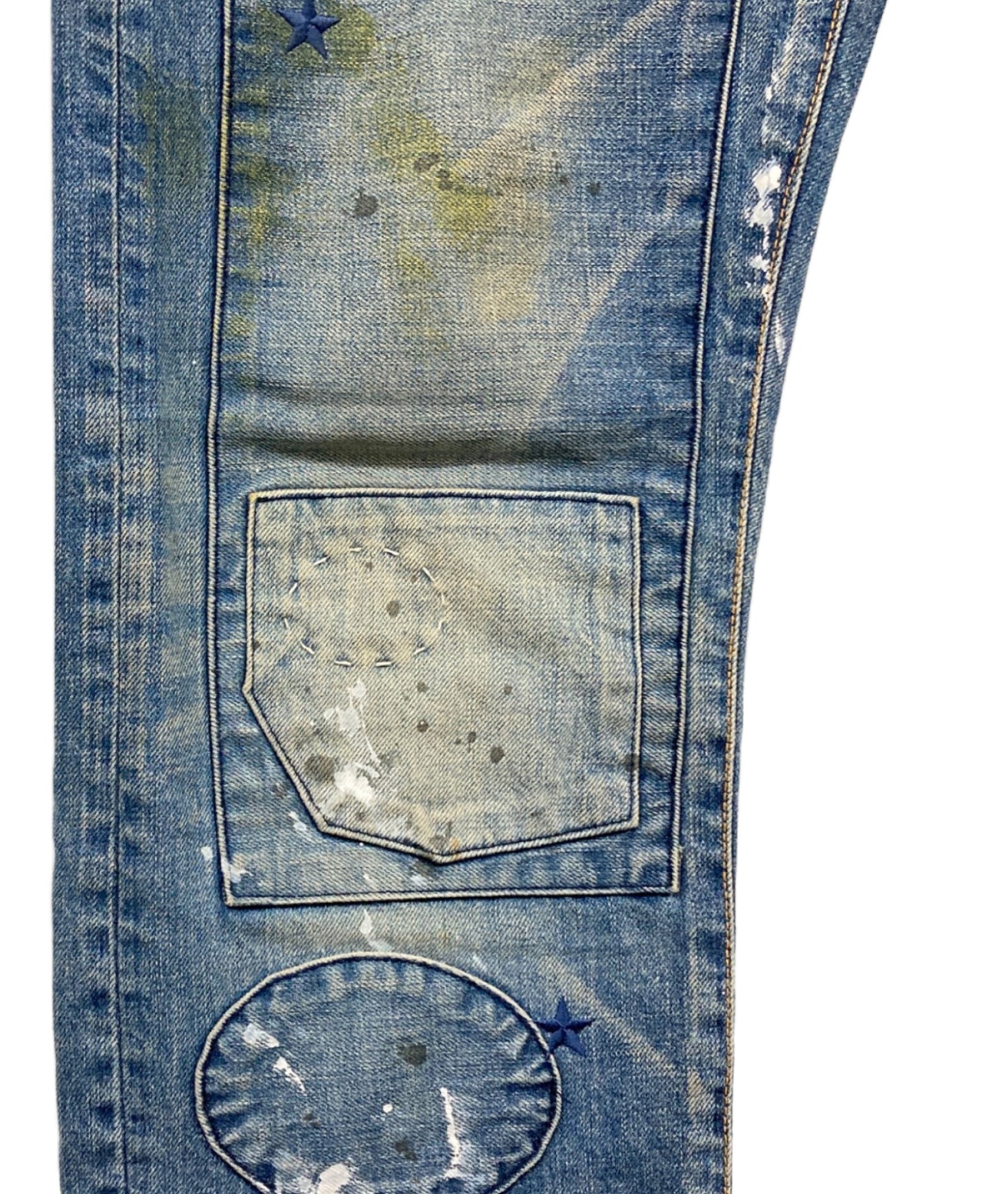 [Pre-owned] MIHARA YASUHIRO Damaged repaired denim pants 310220132