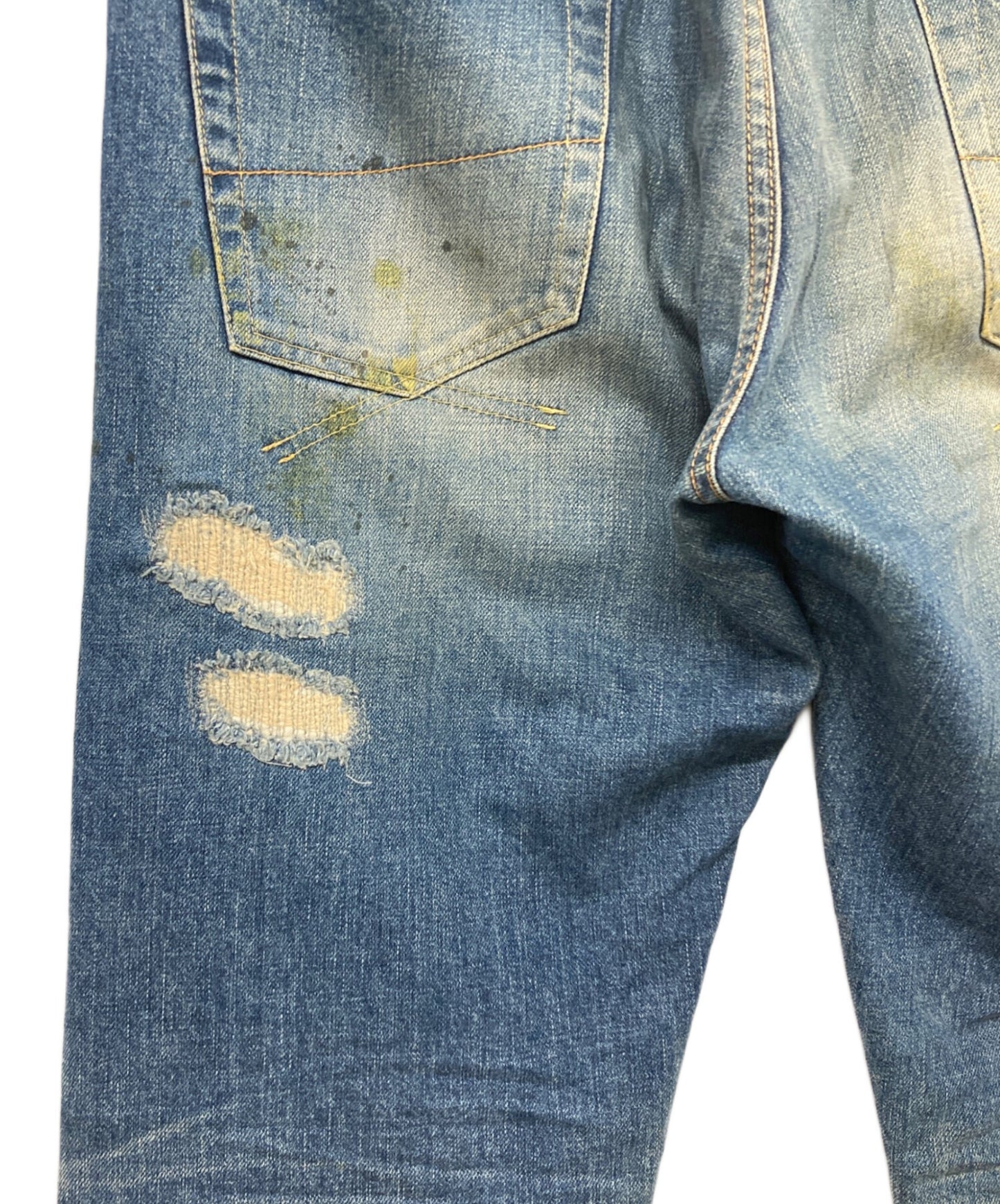 [Pre-owned] MIHARA YASUHIRO Damaged repaired denim pants 310220132