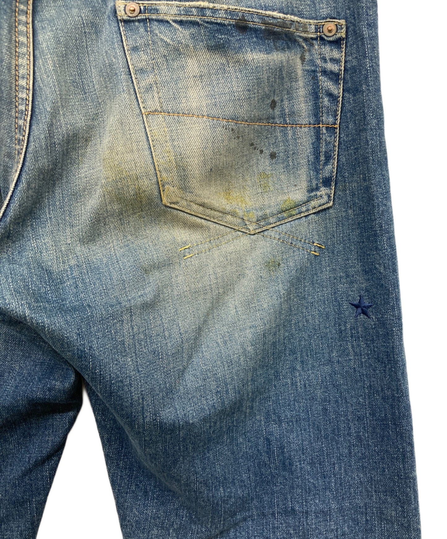 [Pre-owned] MIHARA YASUHIRO Damaged repaired denim pants 310220132