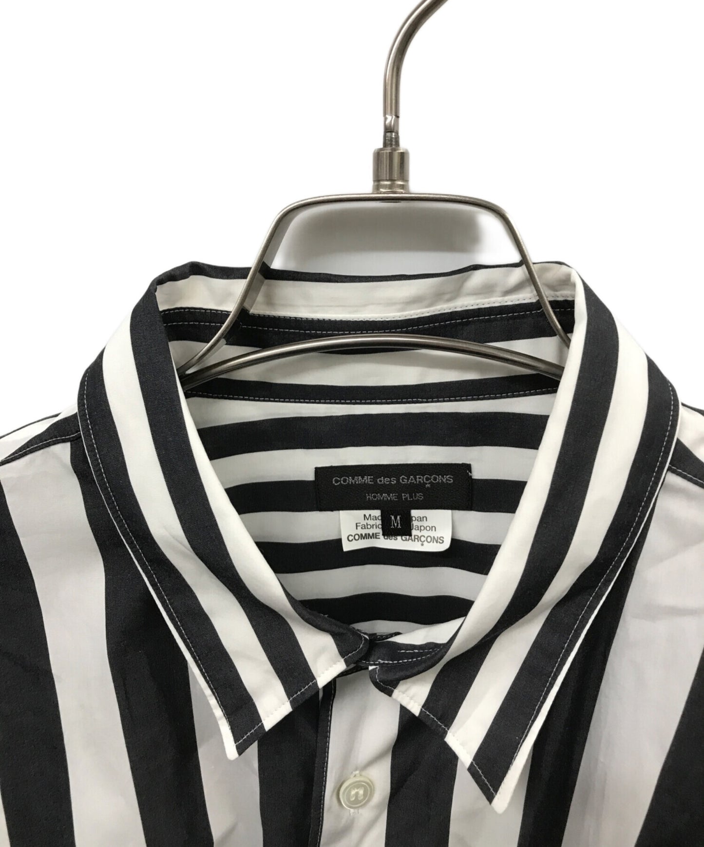 [Pre-owned] COMME des GARCONS HOMME PLUS Asymmetric hem stripe shirt PK-B011