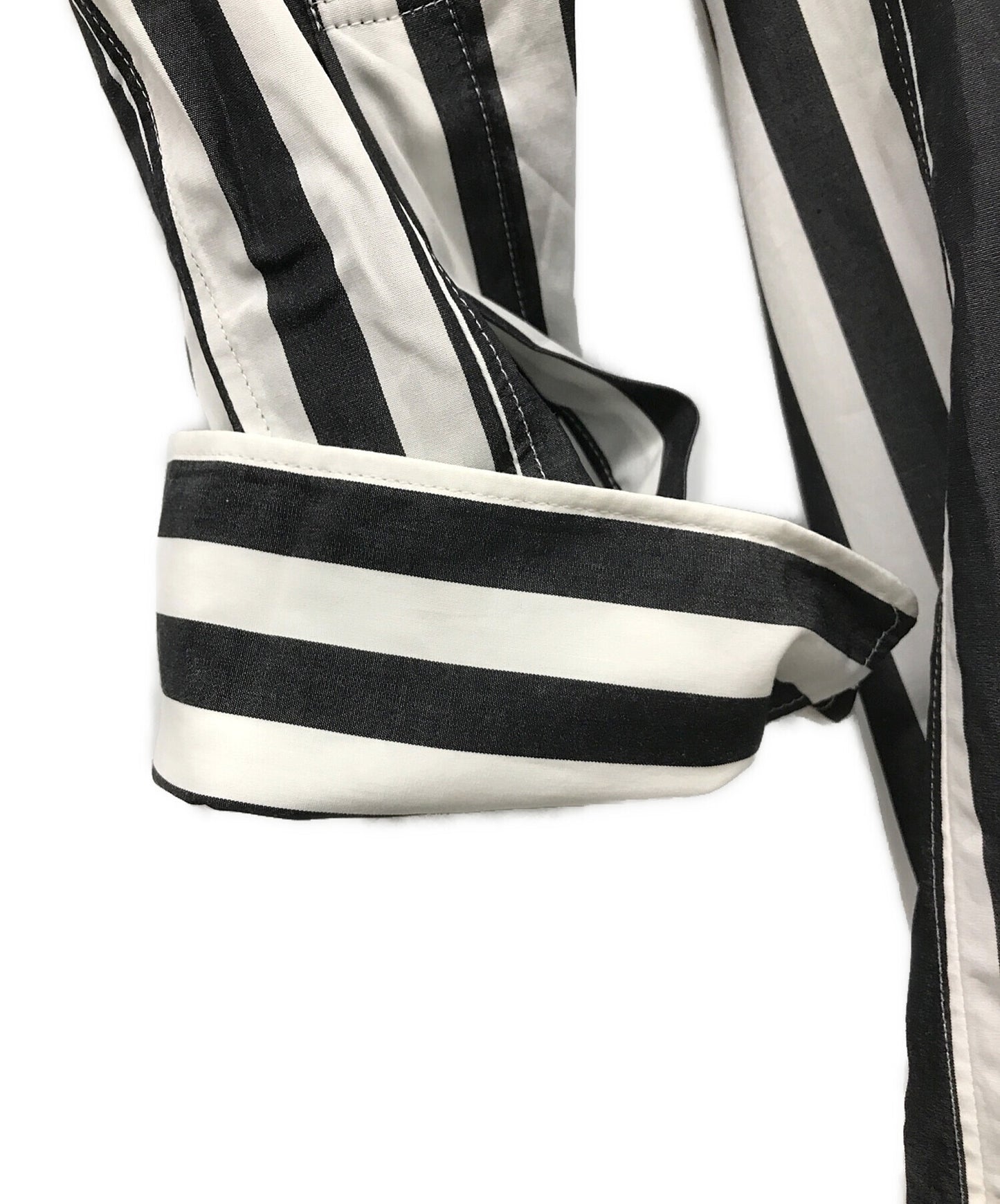 [Pre-owned] COMME des GARCONS HOMME PLUS Asymmetric hem stripe shirt PK-B011