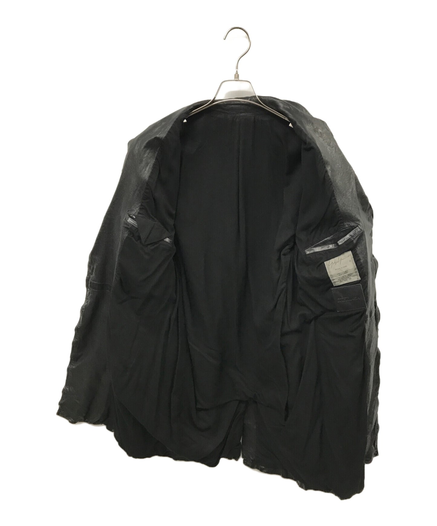[Pre-owned] Yohji Yamamoto pour homme Leather Riders Long Coat HH-J97-717