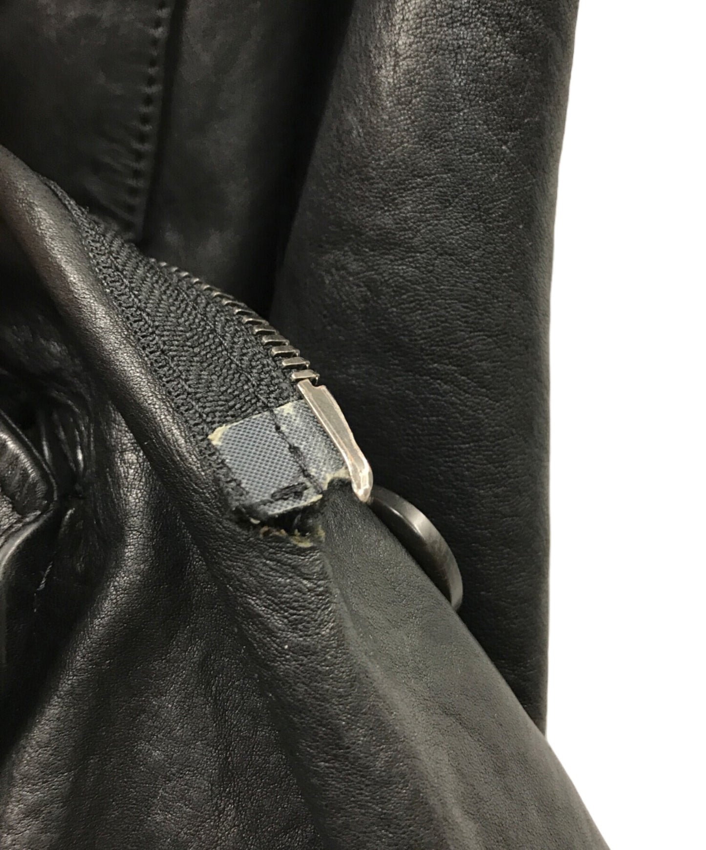 [Pre-owned] Yohji Yamamoto pour homme Leather Riders Long Coat HH-J97-717