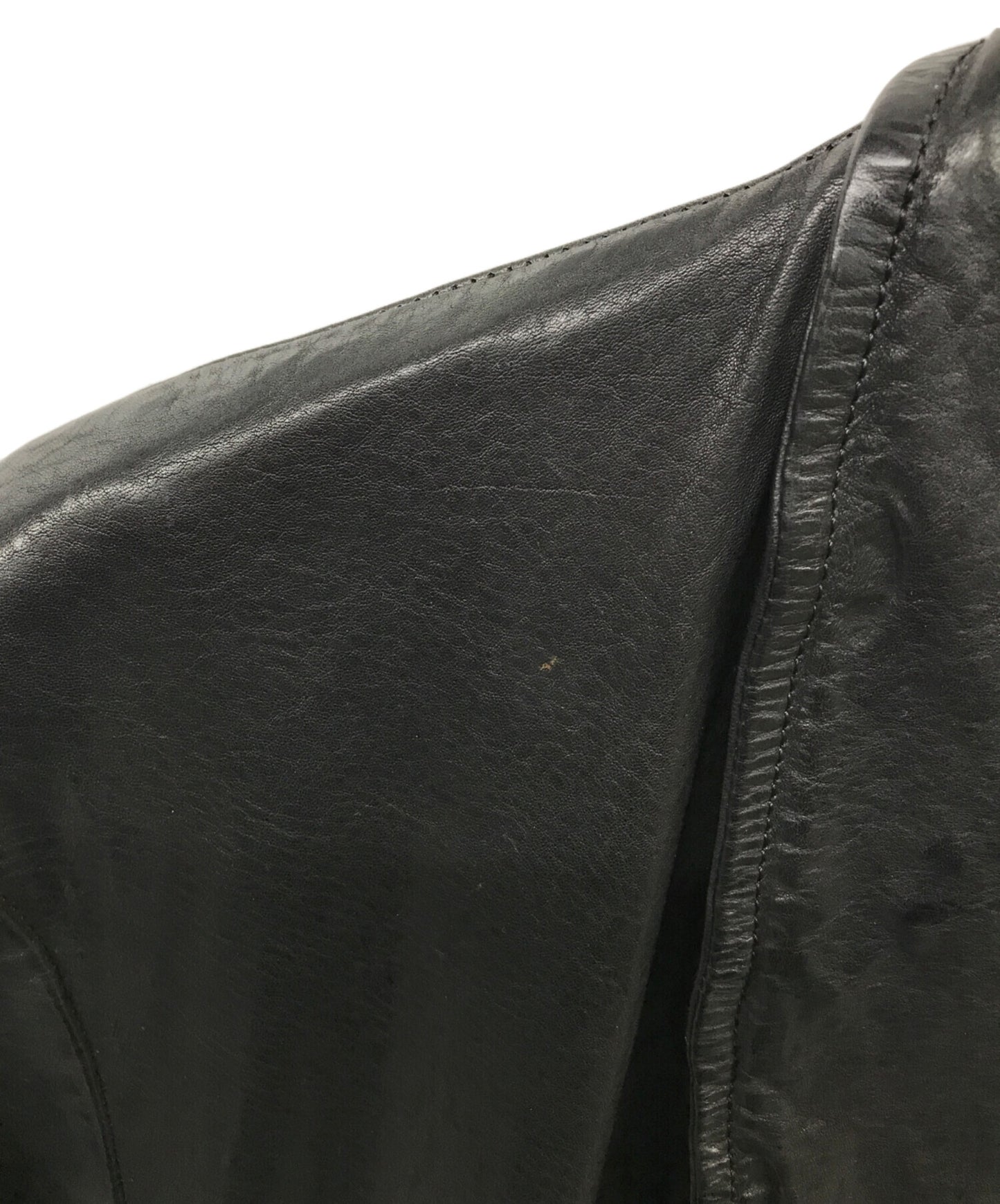 [Pre-owned] Yohji Yamamoto pour homme Leather Riders Long Coat HH-J97-717