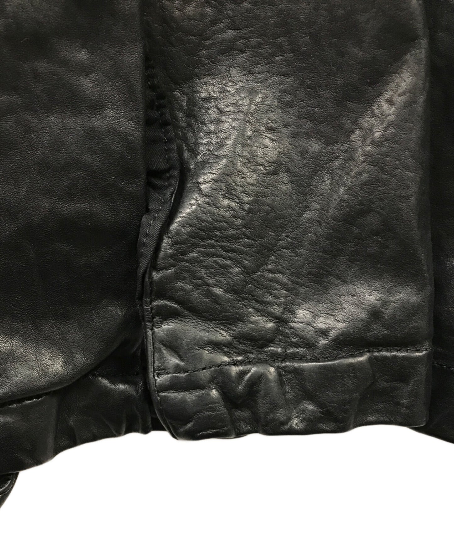 [Pre-owned] Yohji Yamamoto pour homme Leather Riders Long Coat HH-J97-717