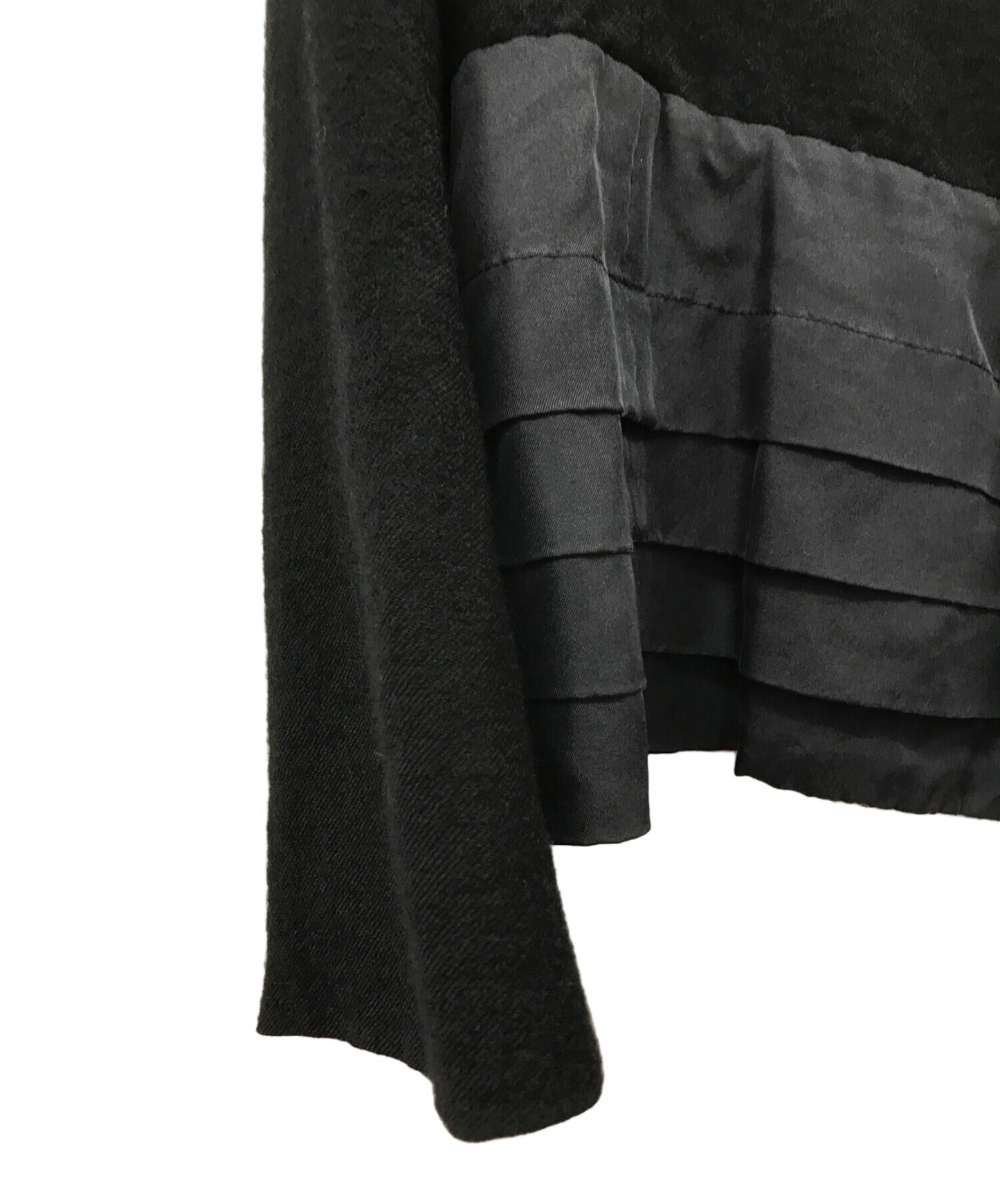 [Pre-owned] tricot COMME des GARCONS Product dyed, different material, hem silk jacket TR-J033