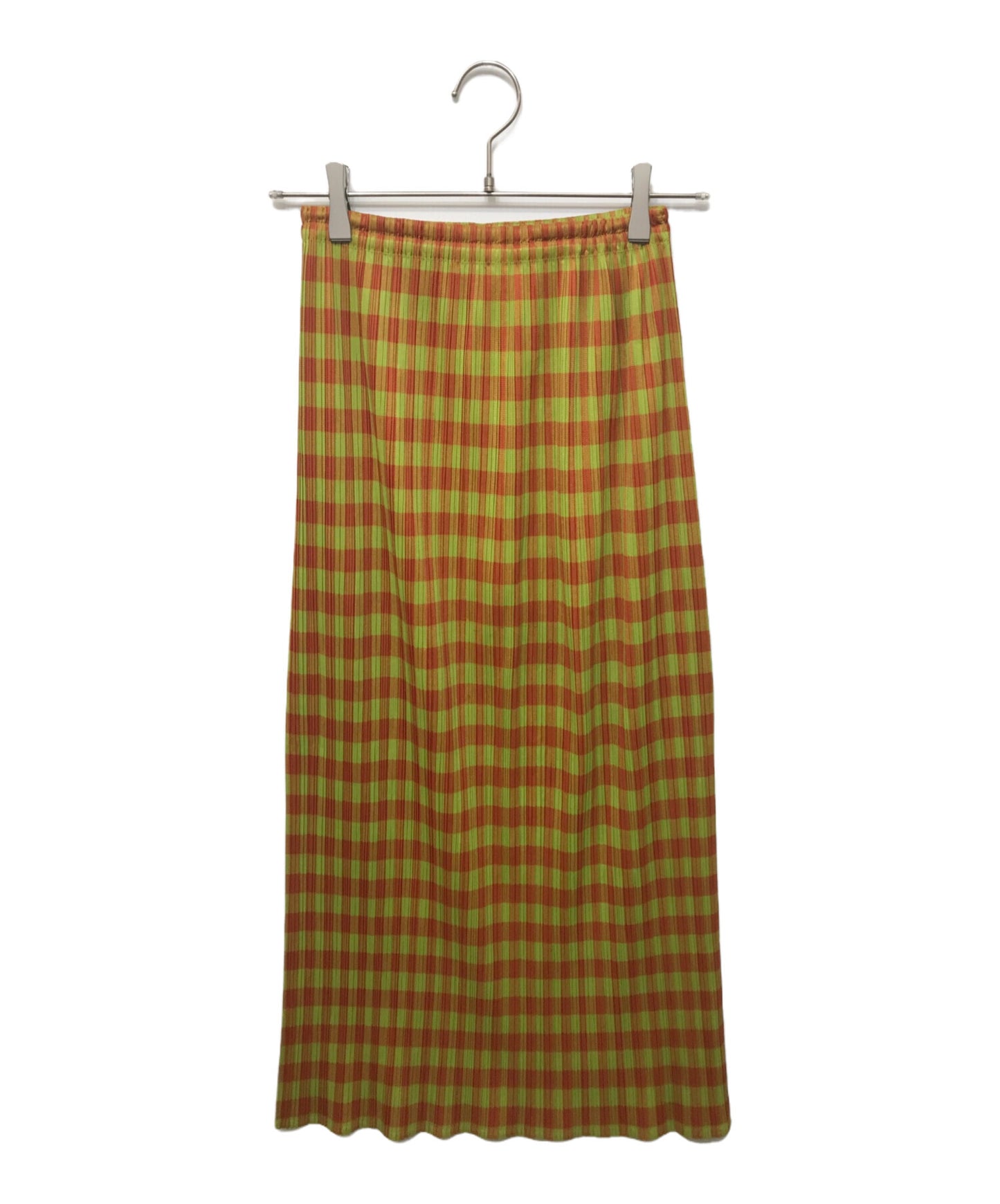 [Pre-owned] PLEATS PLEASE check pleated skirt PP72-JG413