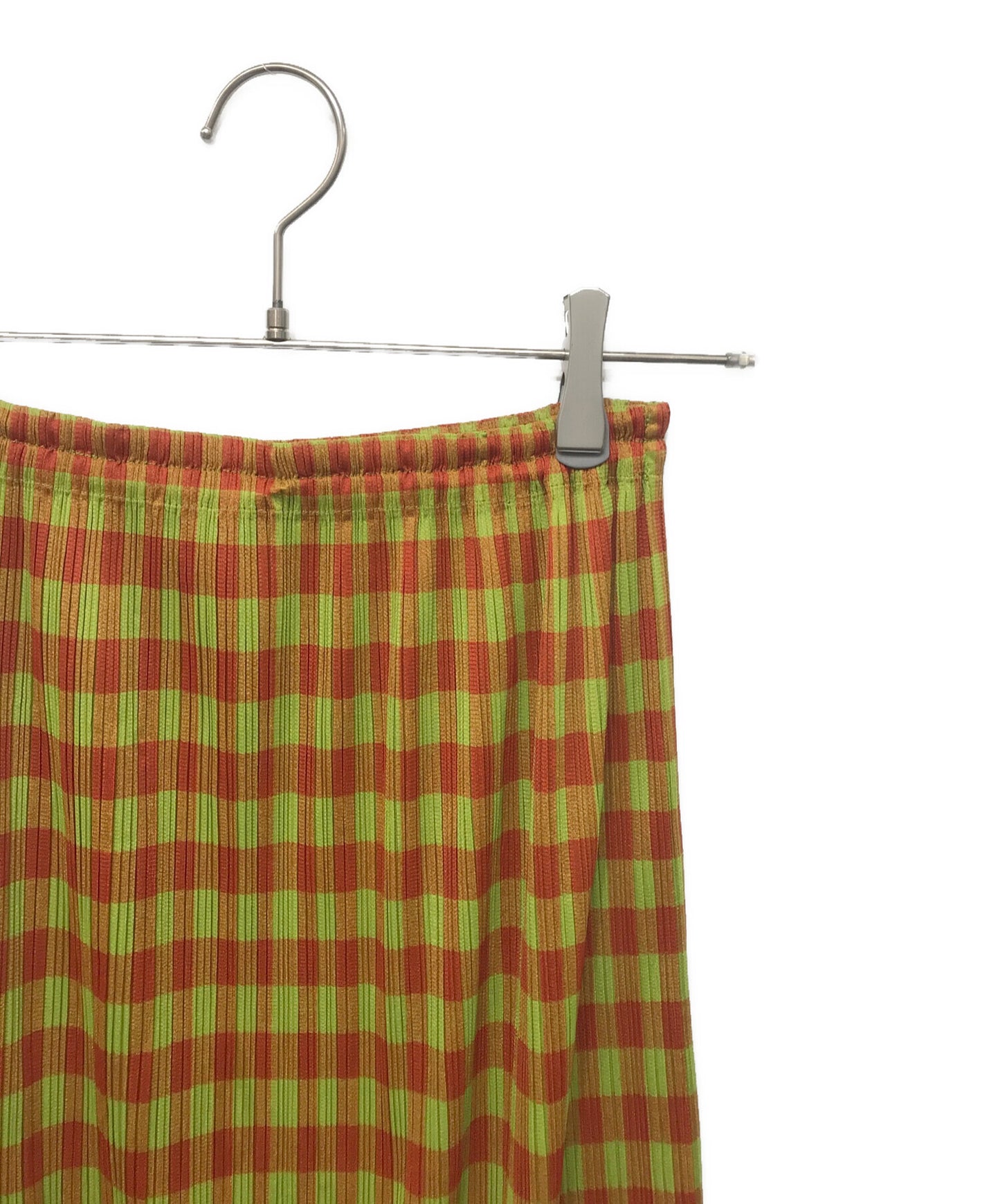 [Pre-owned] PLEATS PLEASE check pleated skirt PP72-JG413