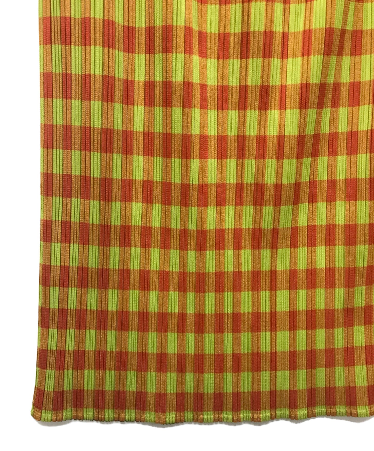 [Pre-owned] PLEATS PLEASE check pleated skirt PP72-JG413