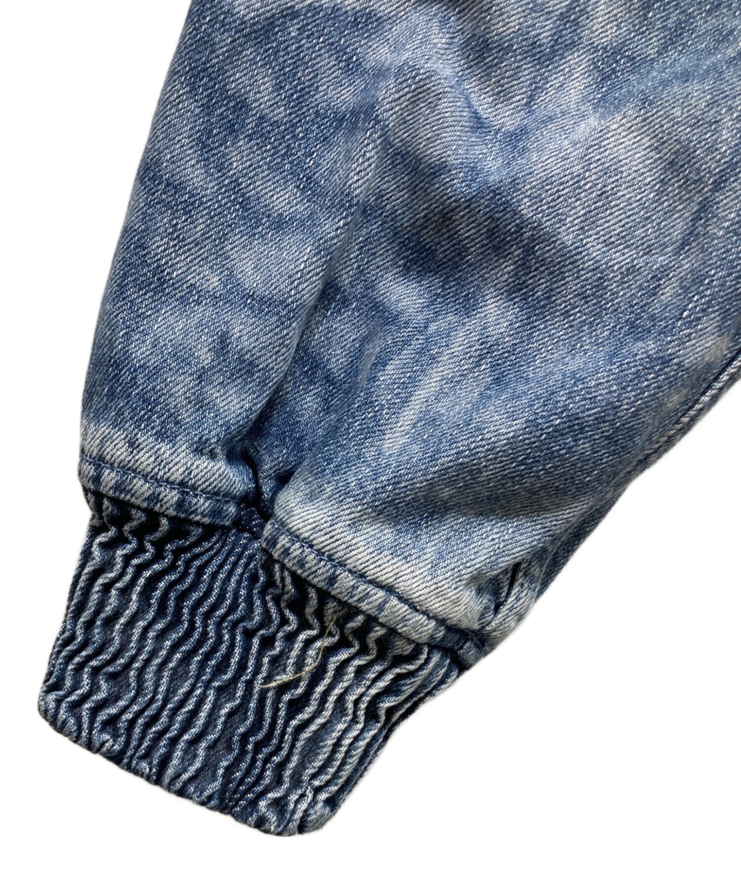 [Pre-owned] EVISU Fisherman's Buddha Head Laser Printed Loose Fit Hooded Denim Jacket 2ESHTM5DJ1034LFDN