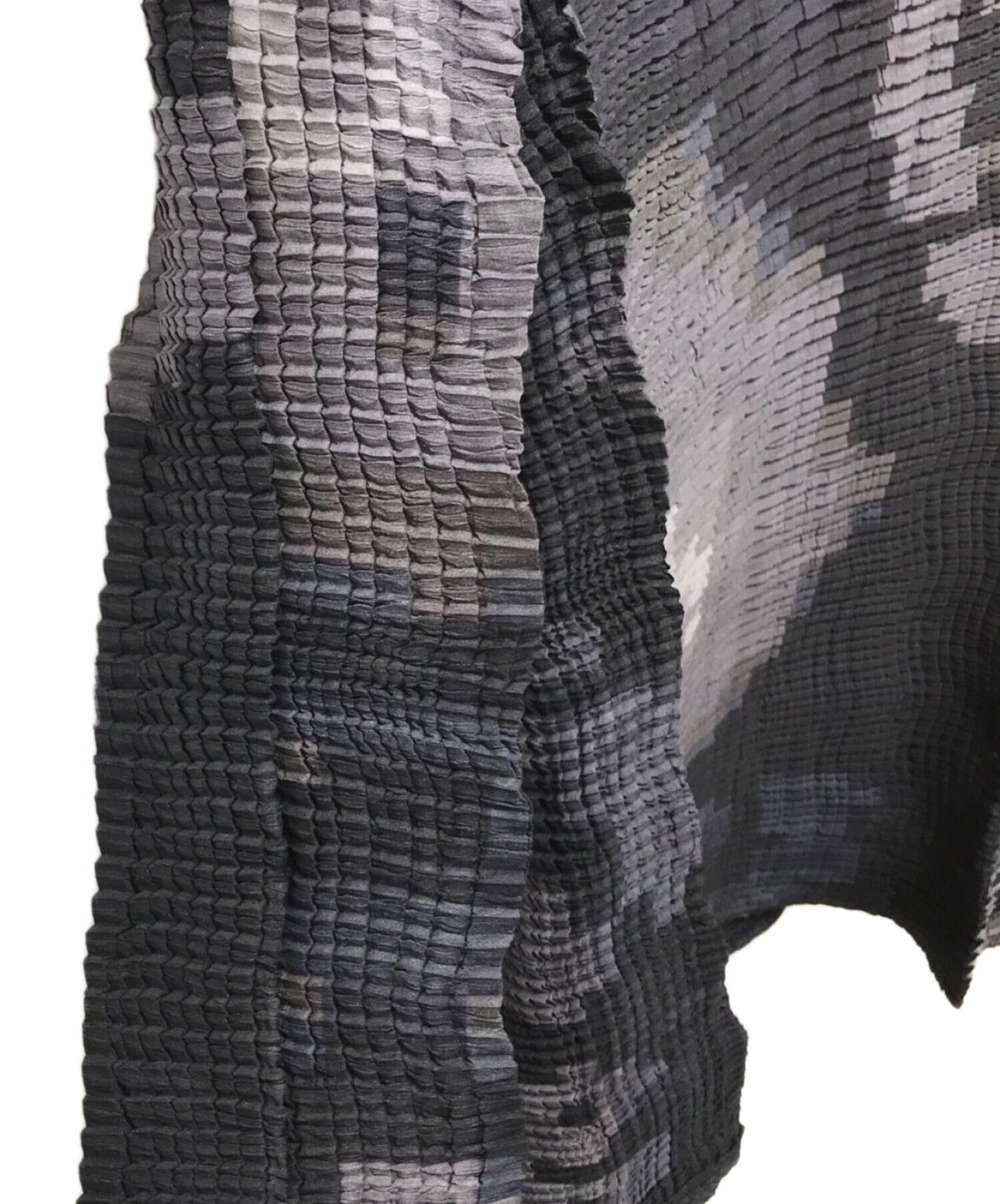 [Pre-owned] ISSEY MIYAKE Stretch Pleats Box Dot Graphic Shirt IM11FJ213