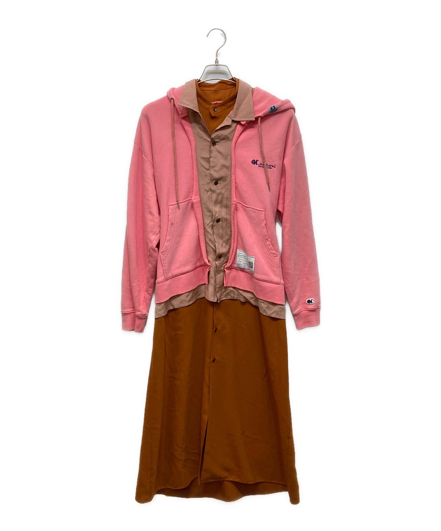 [Pre-owned] Maison MIHARA YASUHIRO Layered Hoodie Dress B10DR561