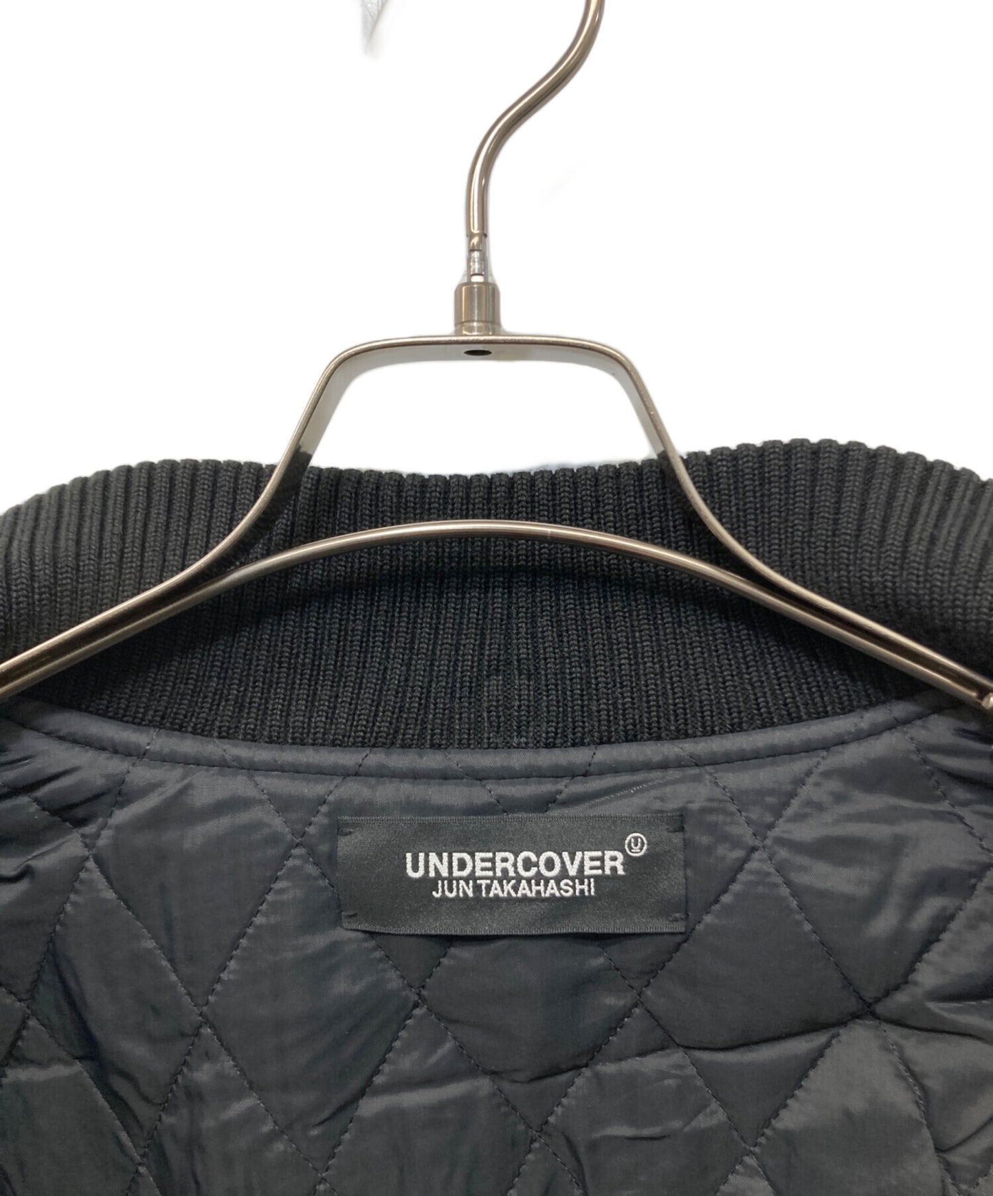[Pre-owned] UNDERCOVER Kamilla Tolnoe Arm Leather Varsity Jacket / Sleeve Switching Varsity Jacket UC2C4206-1