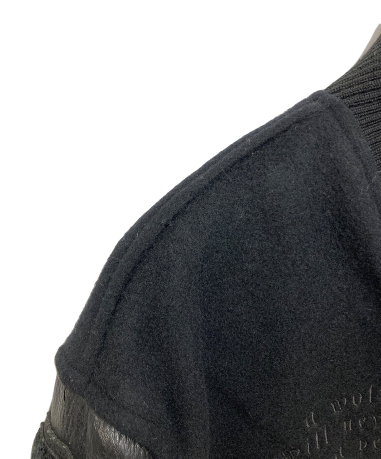 [Pre-owned] UNDERCOVER Kamilla Tolnoe Arm Leather Varsity Jacket / Sleeve Switching Varsity Jacket UC2C4206-1