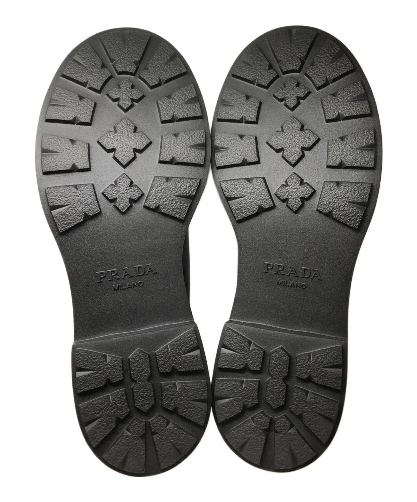 [Pre-owned] PRADA Diapason opaque brushed leather lace-up shoes 2EG419