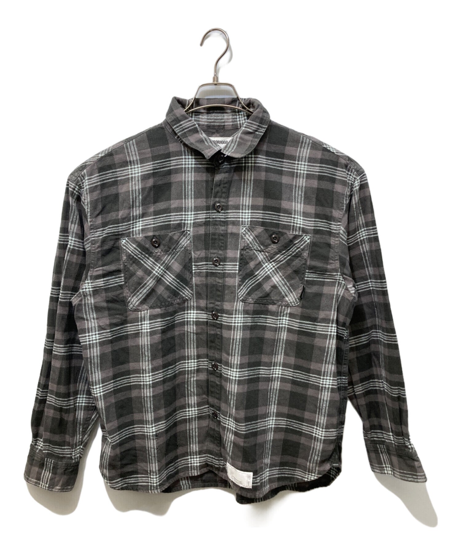 Pre-owned] NEIGHBORHOOD SAVAGE TARTAN CHECK SHIRT LS 251AQNH