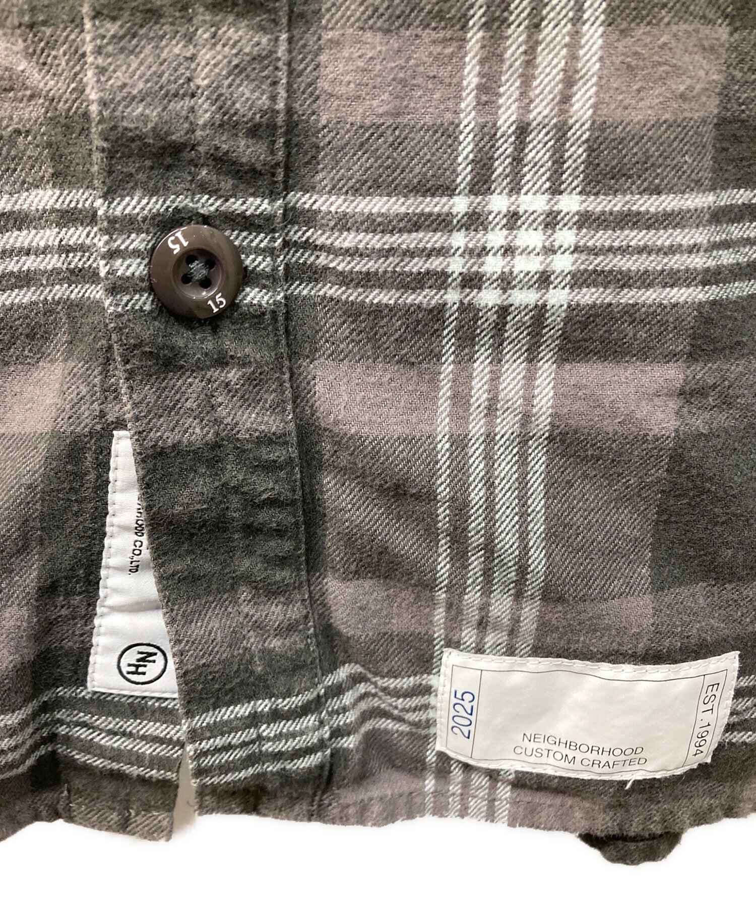 Pre-owned] NEIGHBORHOOD SAVAGE TARTAN CHECK SHIRT LS 251AQNH-SHM01