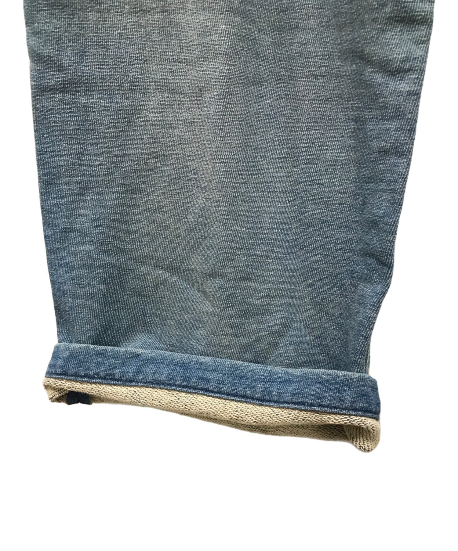 Pre-owned] KAPITAL Ragged-finished patchwork sweatshirt denim