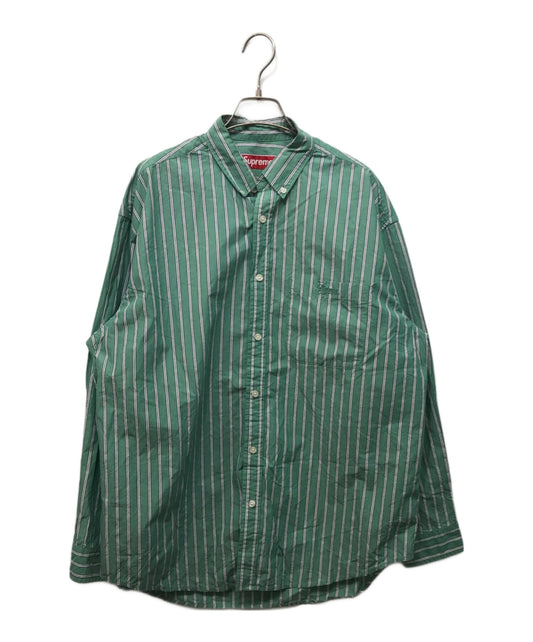 [Pre-owned] SUPREME Loose Fit Stripe Shirt