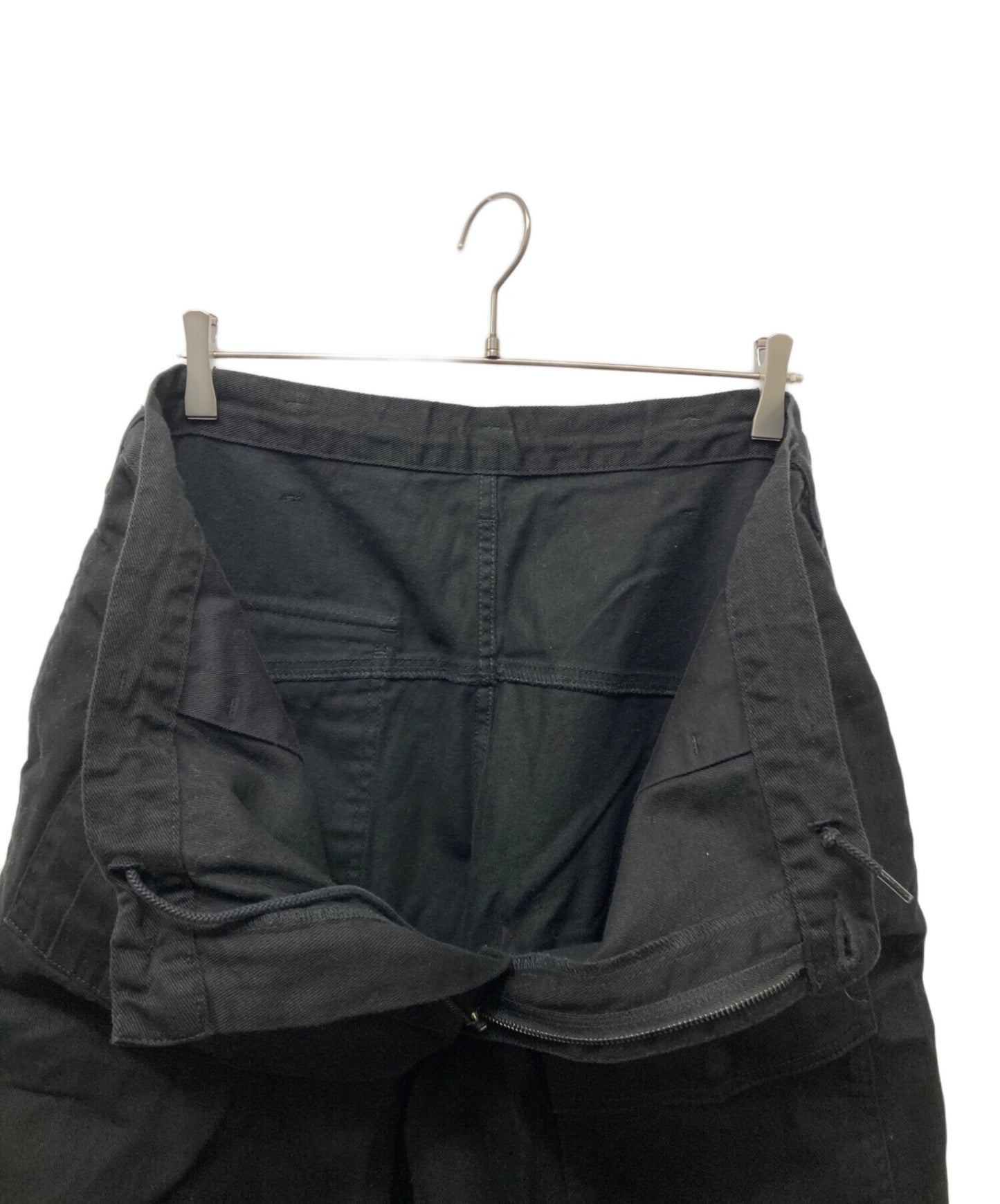 [Pre-owned] BLACK Scandal Yohji Yamamoto KATSURAGI TACK STRING PANTS HG-P94-059