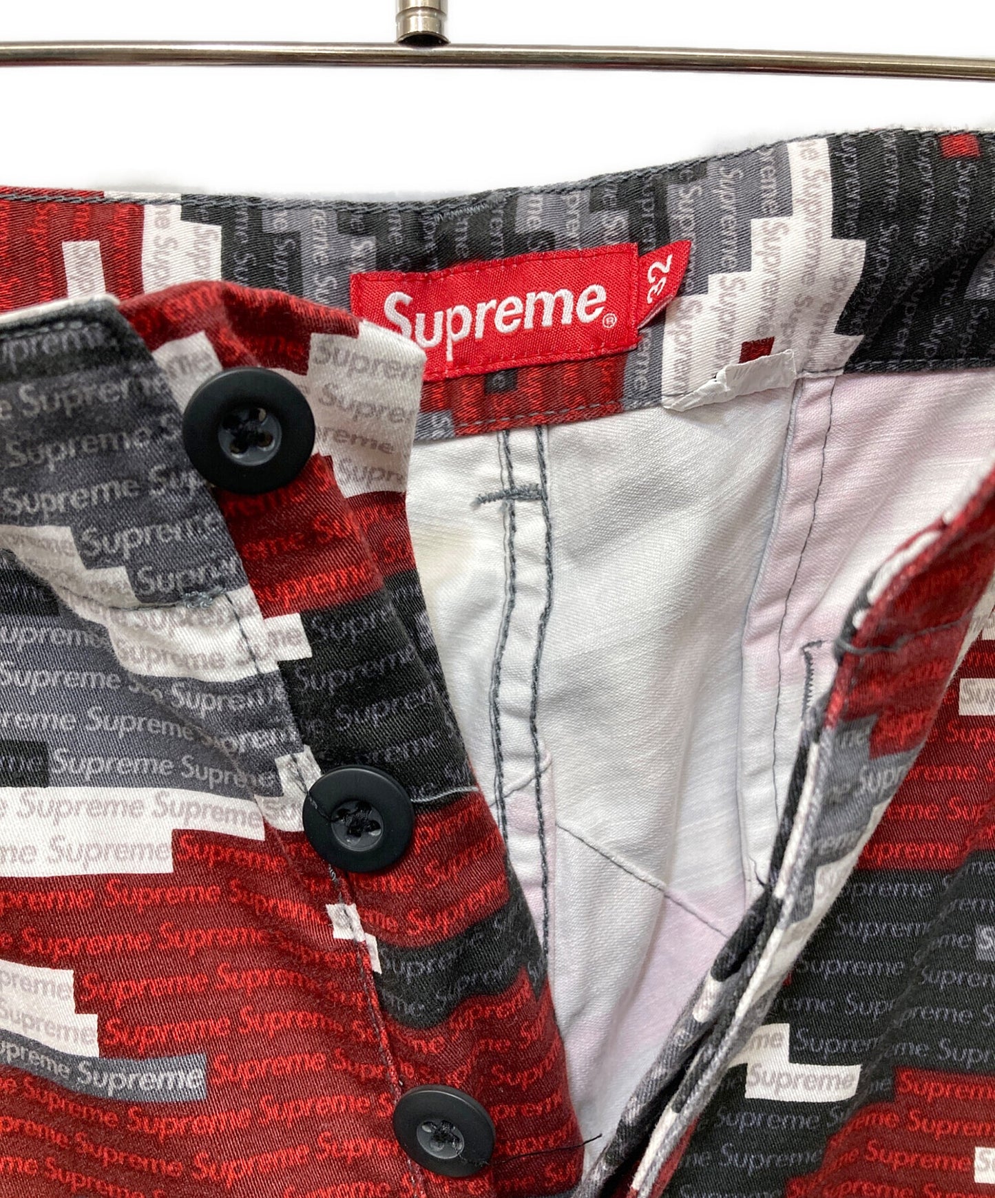 [Pre-owned] SUPREME Logo camouflage cargo pants