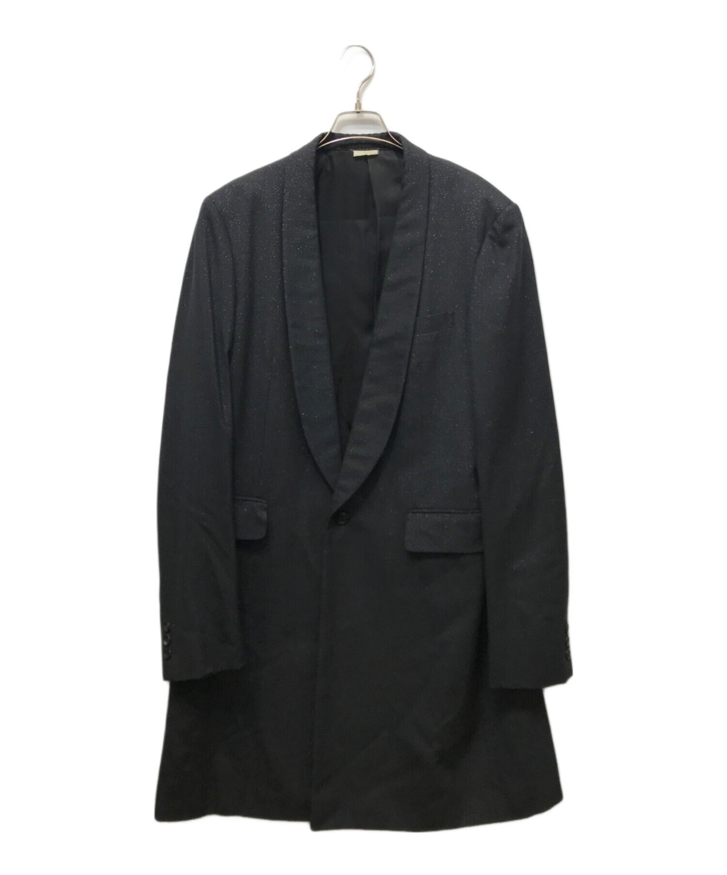 [Pre-owned] COMME des GARCONS HOMME PLUS Shawl Collar Chesterfield Lamé Coat PR-J054
