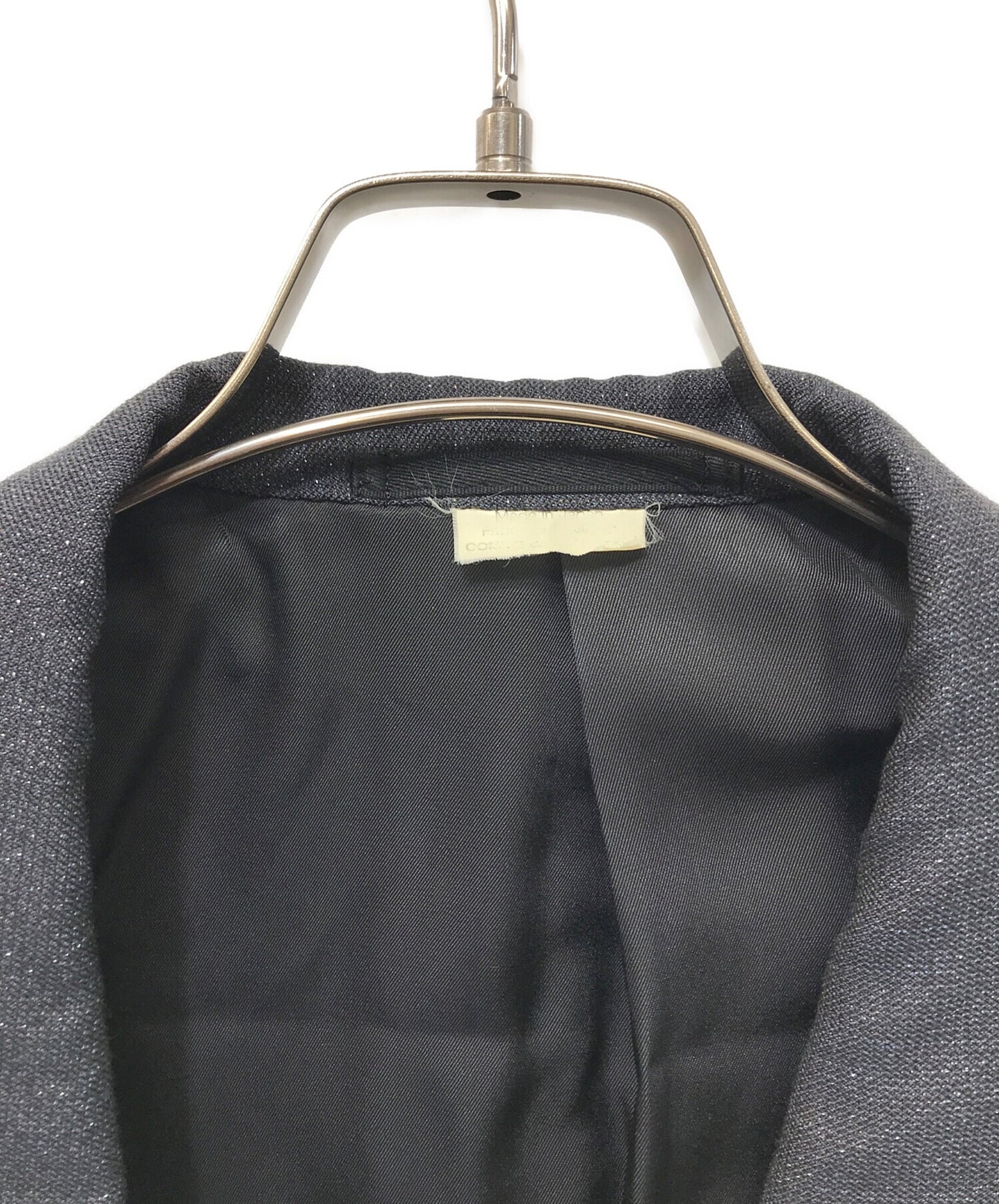[Pre-owned] COMME des GARCONS HOMME PLUS Shawl Collar Chesterfield Lamé Coat PR-J054