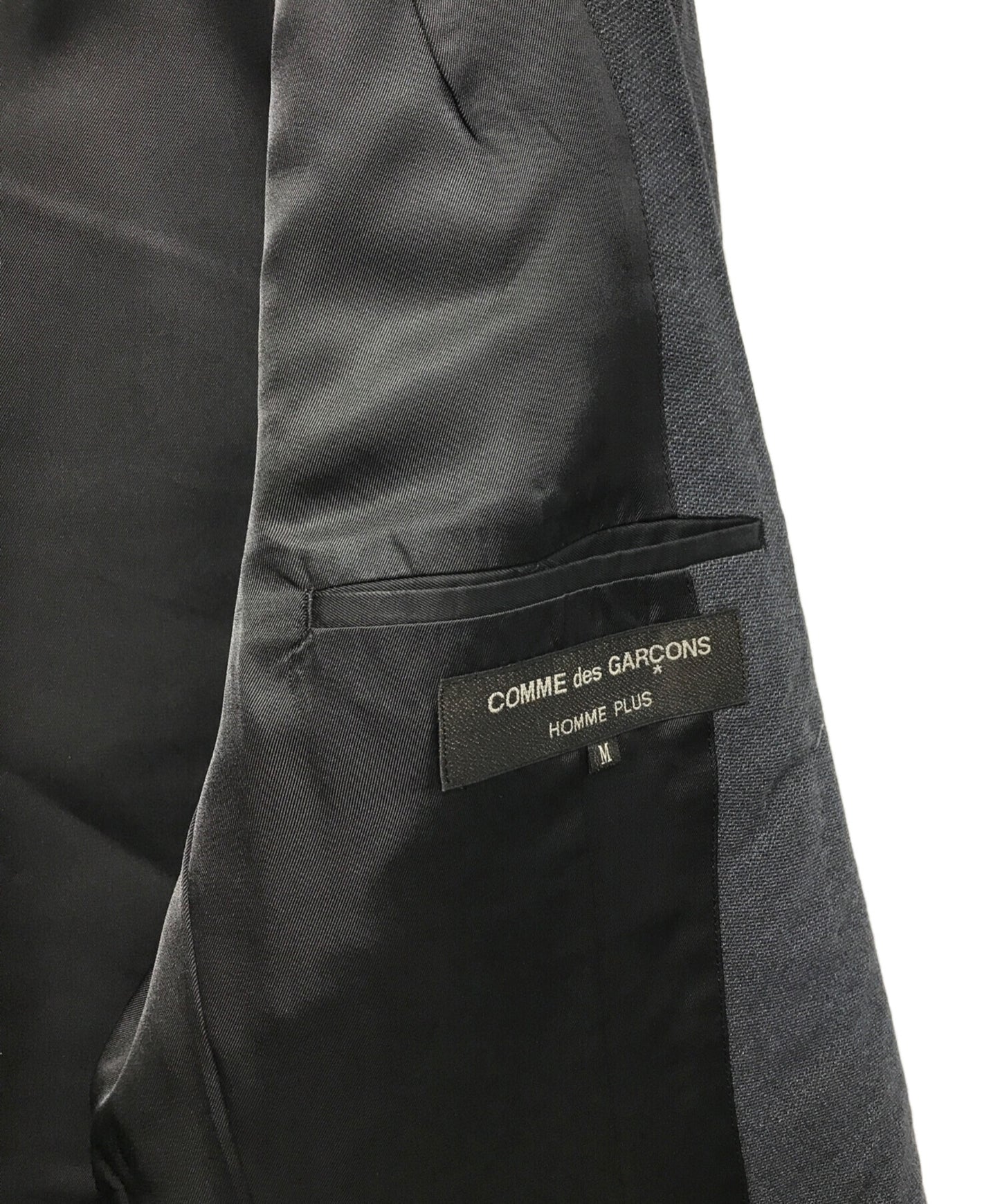 [Pre-owned] COMME des GARCONS HOMME PLUS Shawl Collar Chesterfield Lamé Coat PR-J054
