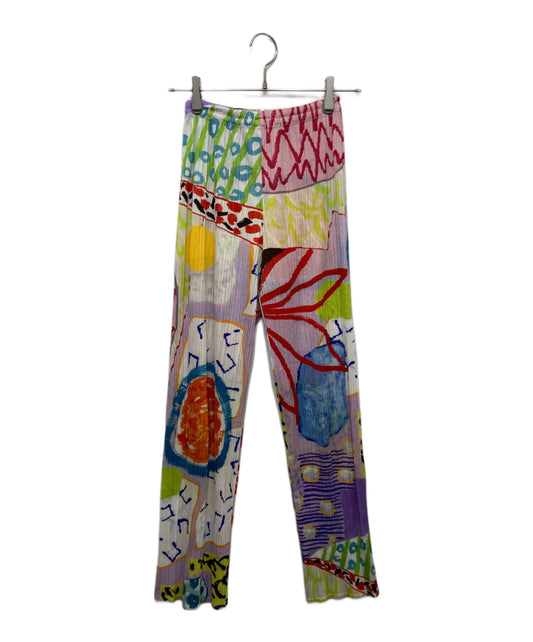 [Pre-owned] PLEATS PLEASE All-Over Print Pleated Pants PP12 JF413