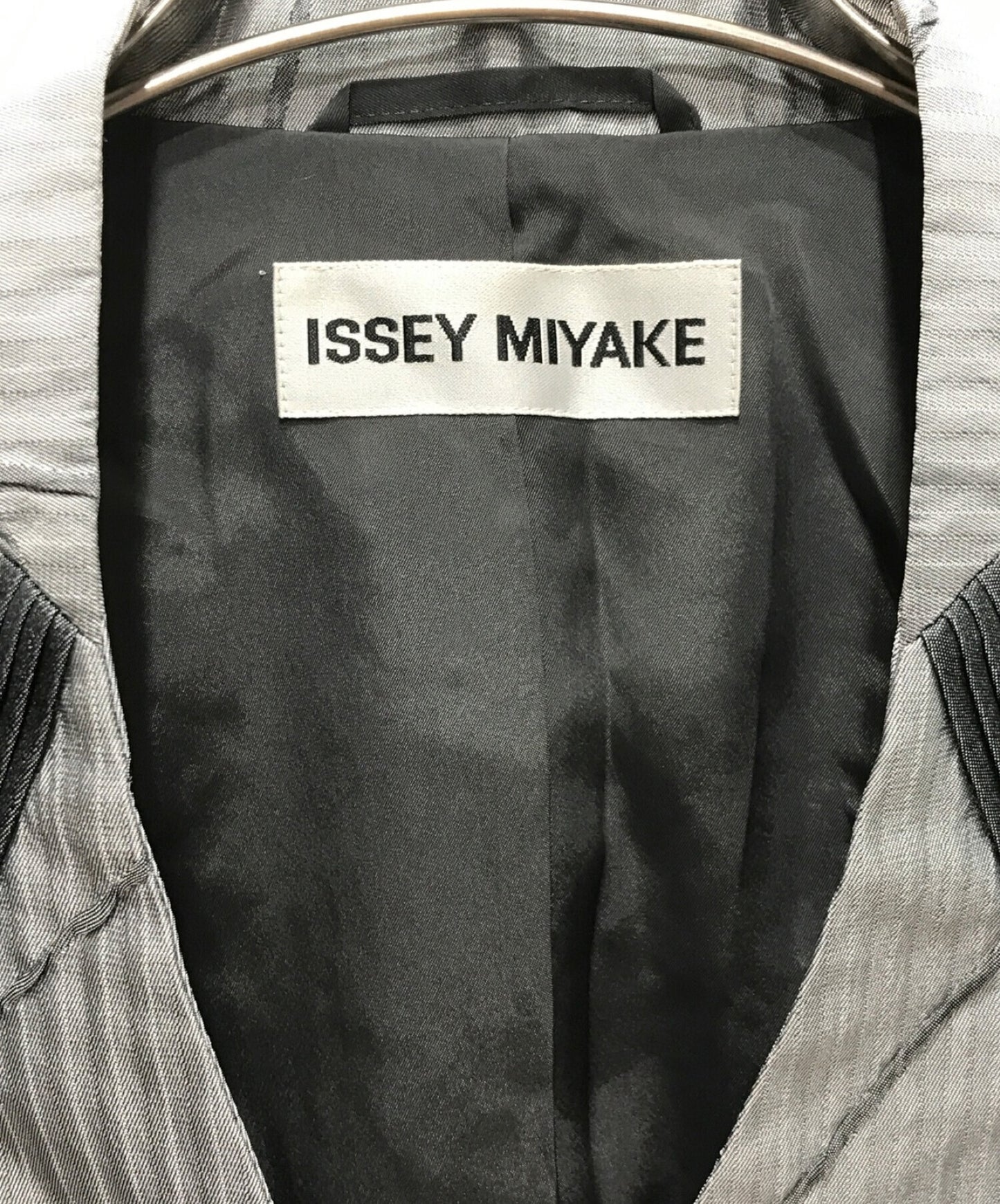 [Pre-owned] ISSEY MIYAKE collarless jacket IM93FD530