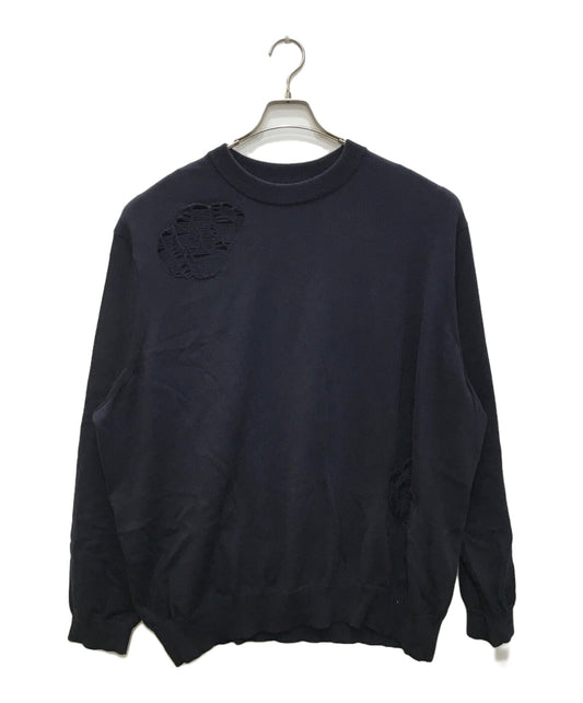 [Pre-owned] TAKAHIROMIYASHITA TheSoloIst. Crew neck sweater / Damaged knit / Crew neck sweater (Crushed) 0001bss24