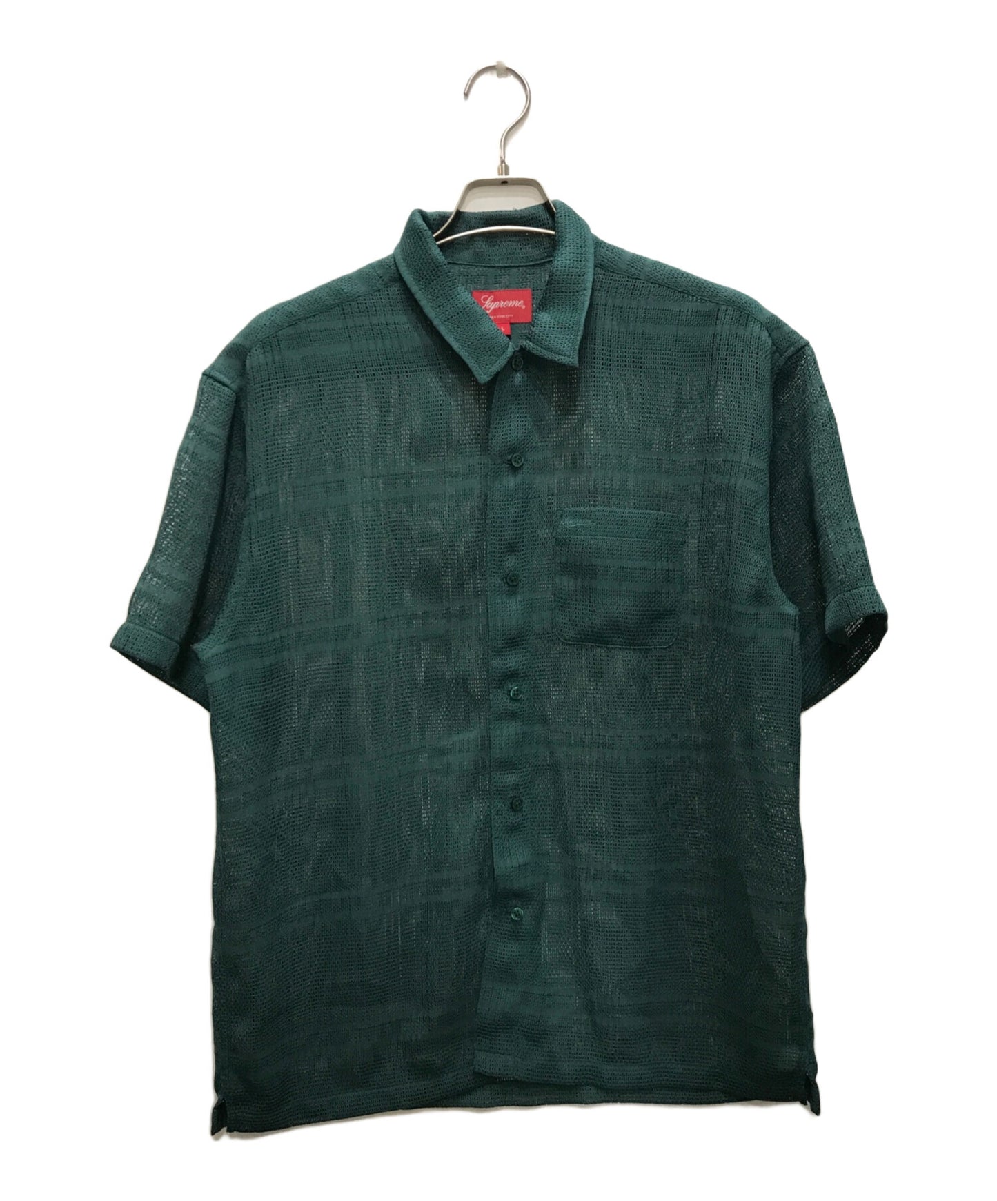 [Pre-owned] SUPREME Mesh Stripe S/S Shirt