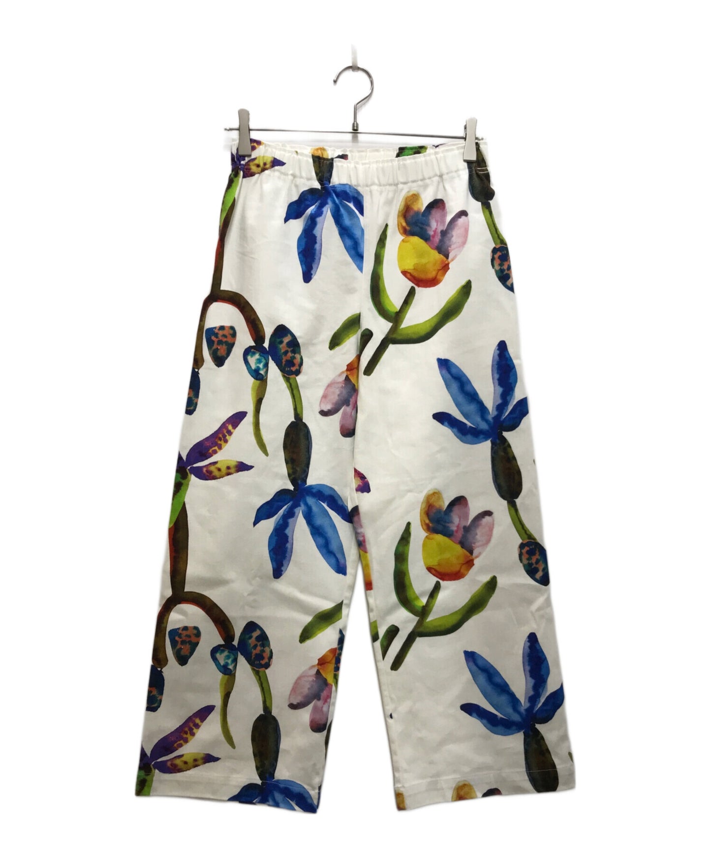 [Pre-owned] me ISSEY MIYAKE flower-patterned pants MI41FF652