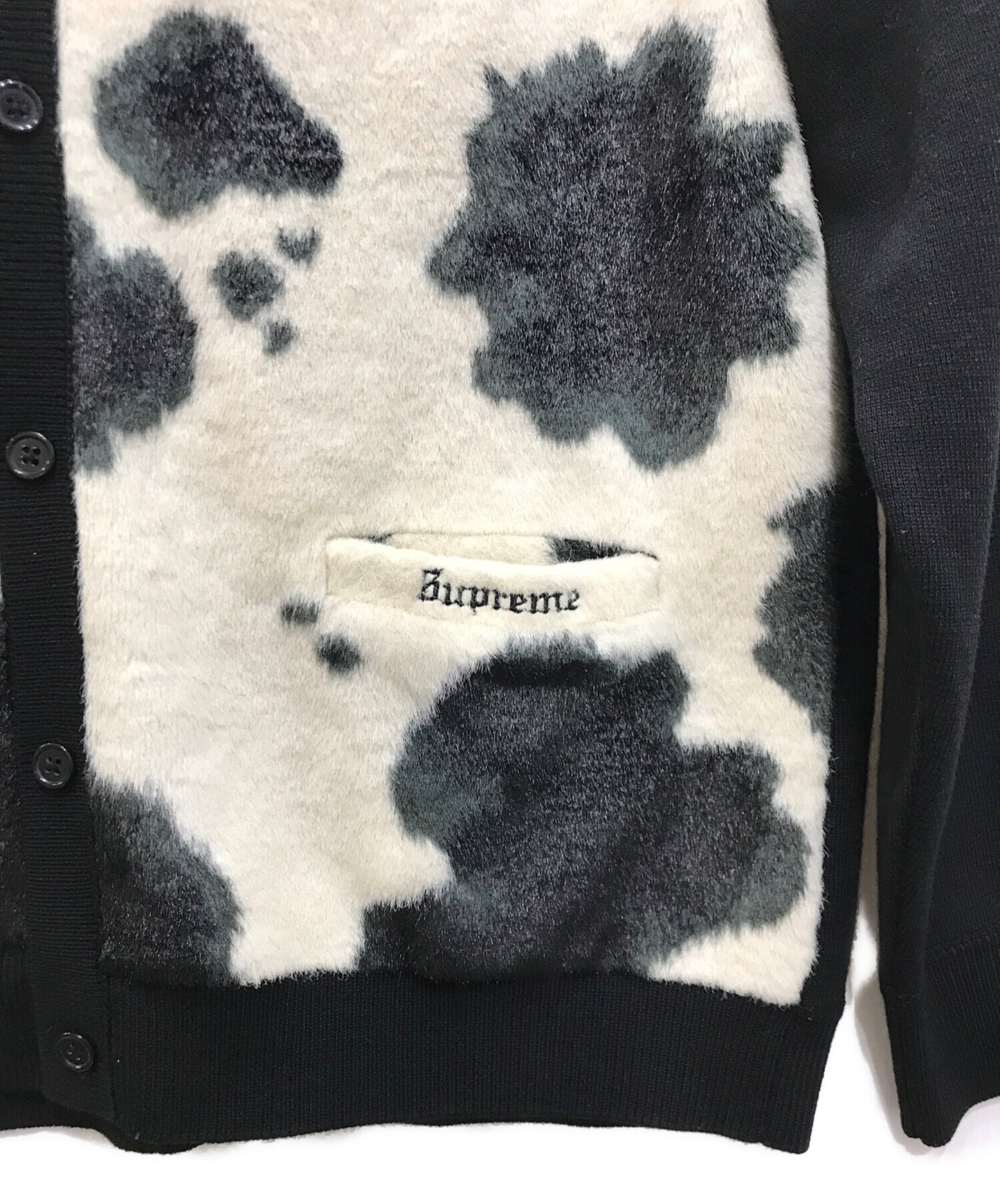 [Pre-owned] SUPREME Cow Print Cardigan