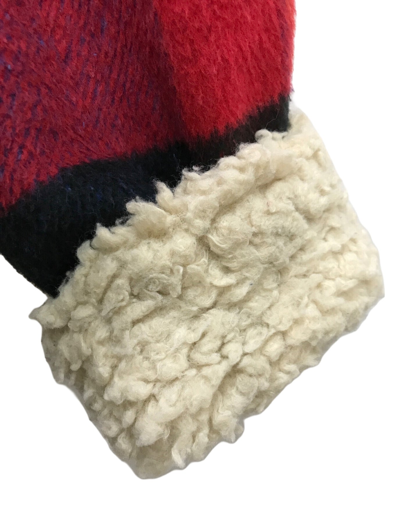 [Pre-owned] SUPREME Plaid Shearling Bomber Jacket