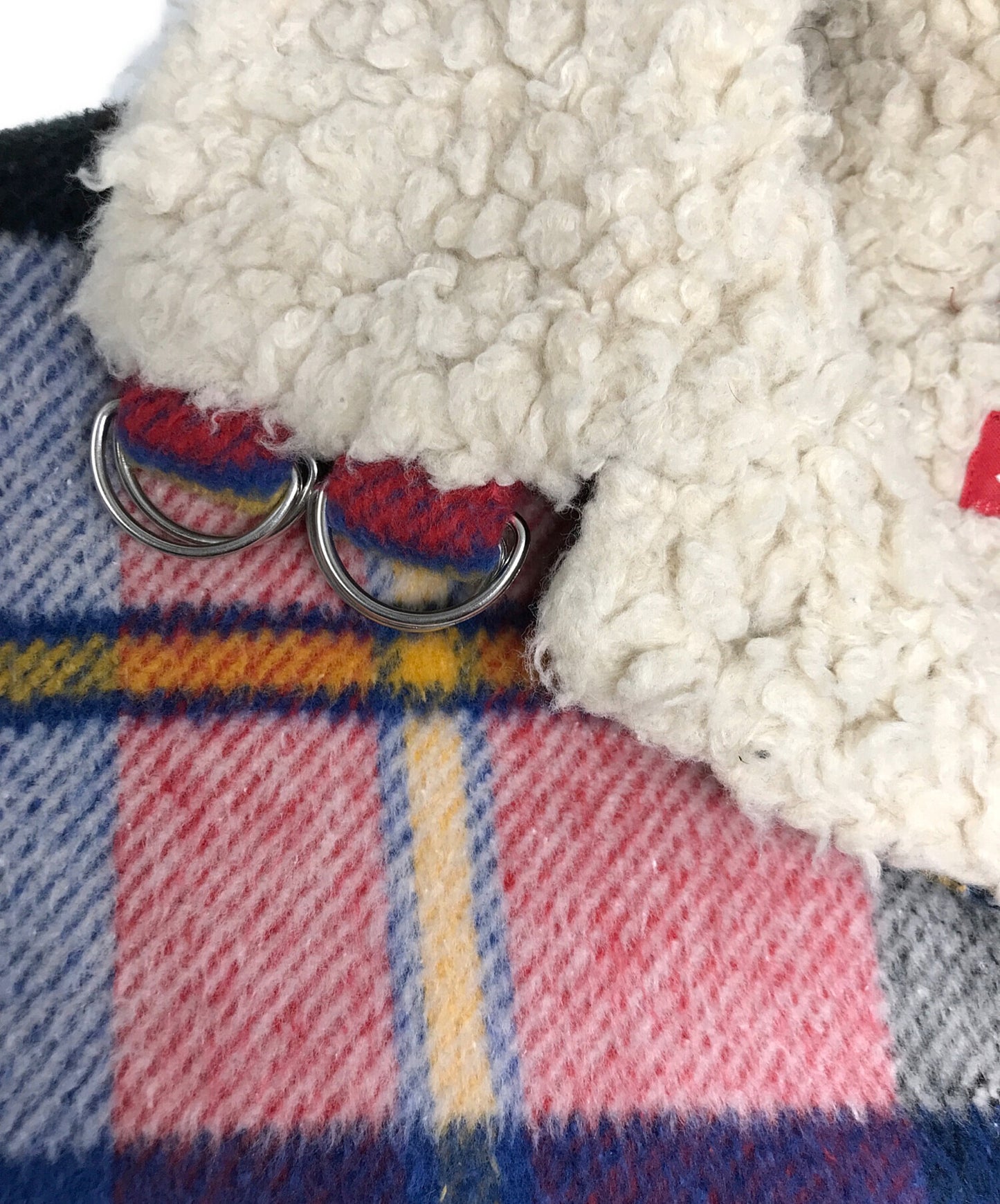 [Pre-owned] SUPREME Plaid Shearling Bomber Jacket