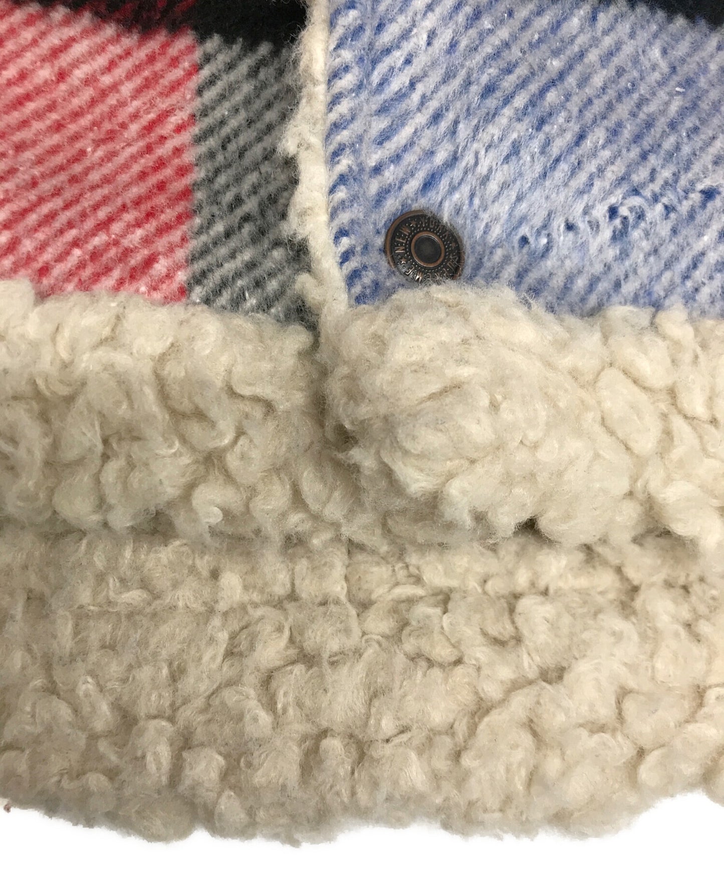 [Pre-owned] SUPREME Plaid Shearling Bomber Jacket