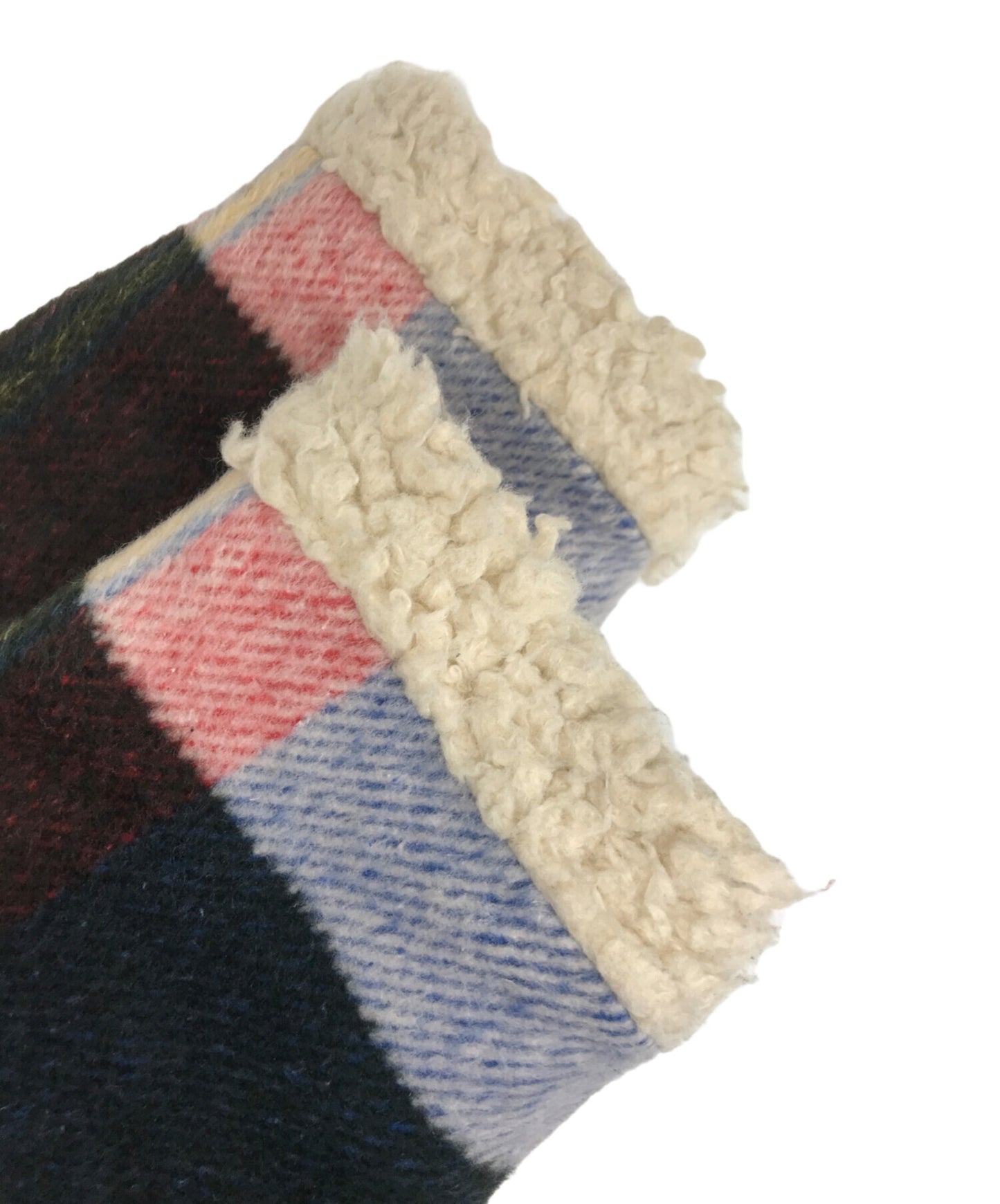 [Pre-owned] SUPREME Plaid Shearling Bomber Jacket