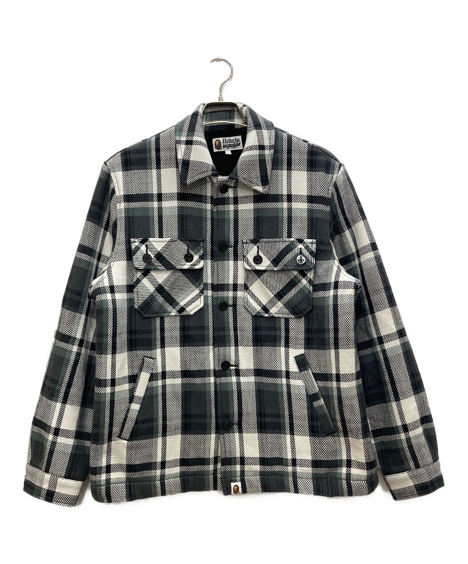 Pre-owned] A BATHING APE BAPE CHECK CPO JACKET 001LJJ801010M