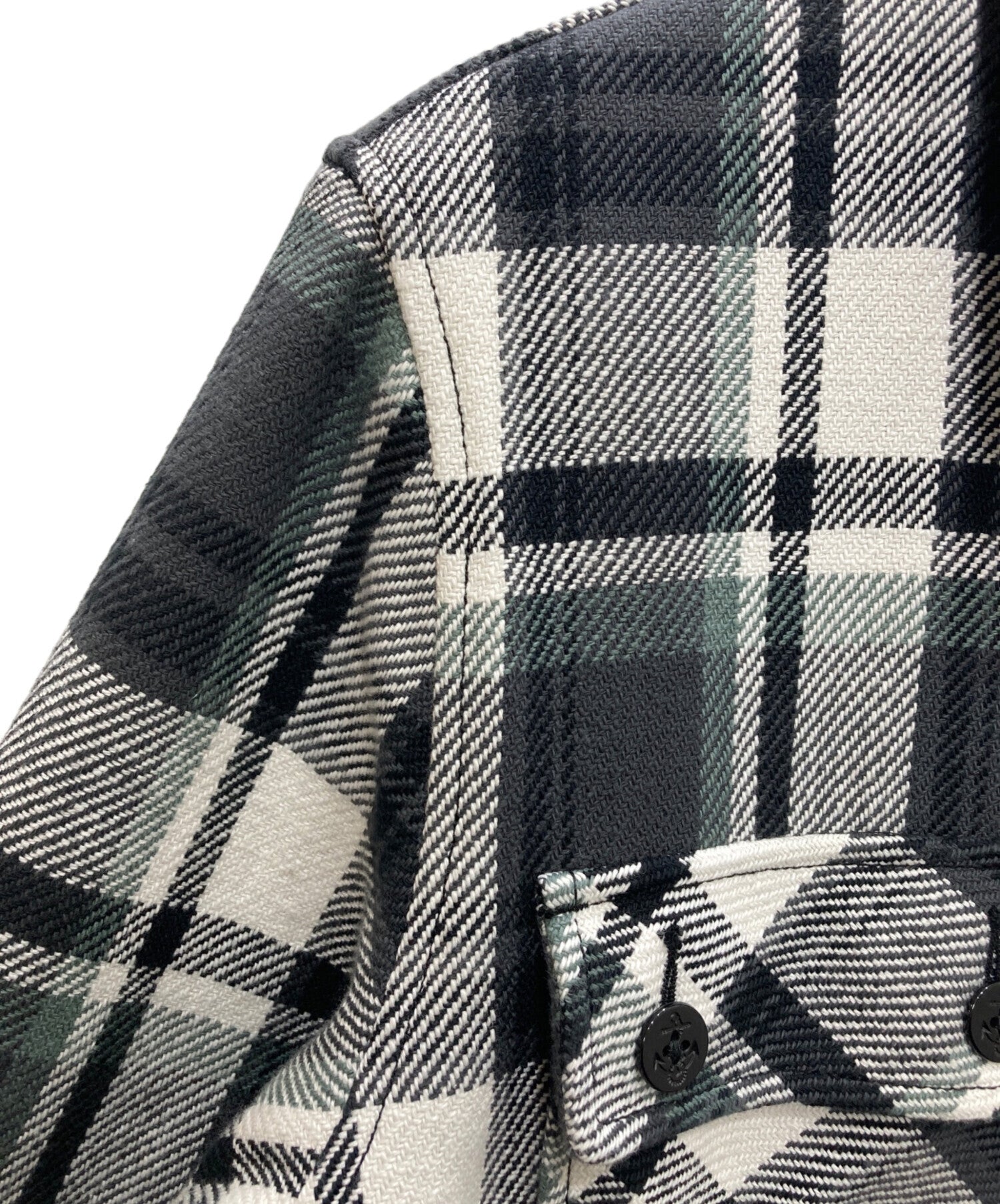 Pre-owned] A BATHING APE BAPE CHECK CPO JACKET 001LJJ801010M