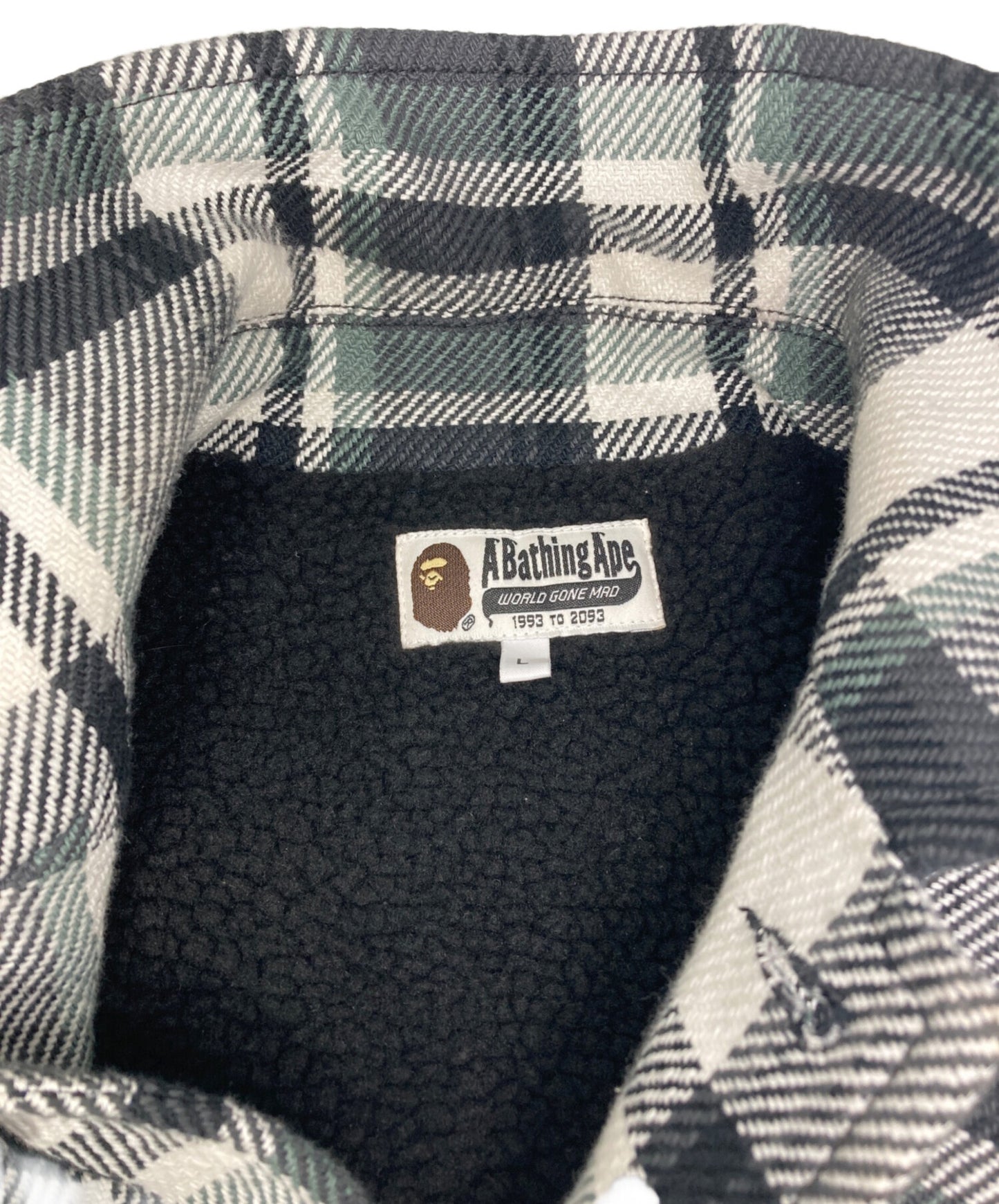 [Pre-owned] A BATHING APE BAPE CHECK CPO JACKET 001LJJ801010M