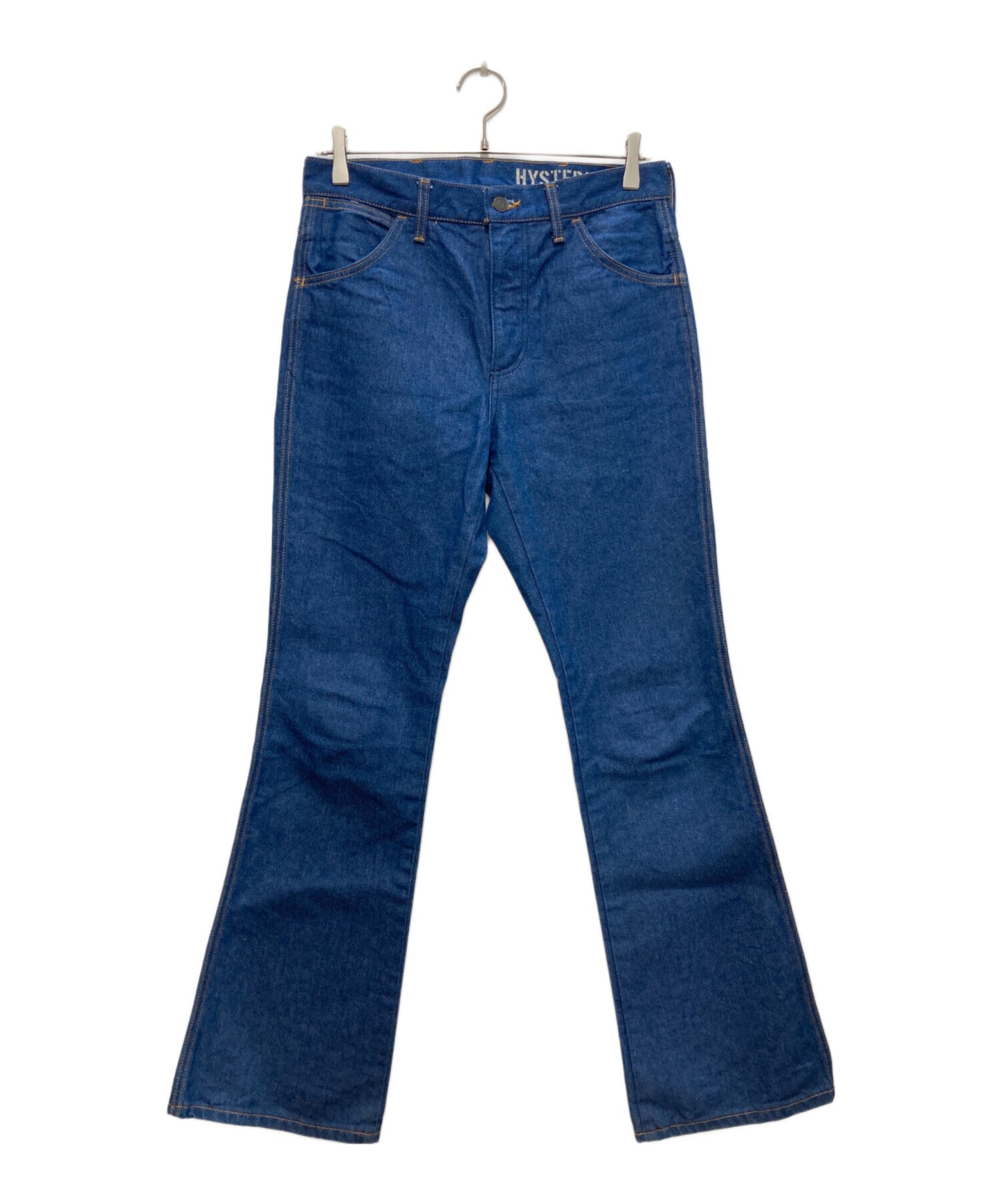 [Pre-owned] Hysteric Glamour Broken Denim Flared Pants 02221AP01