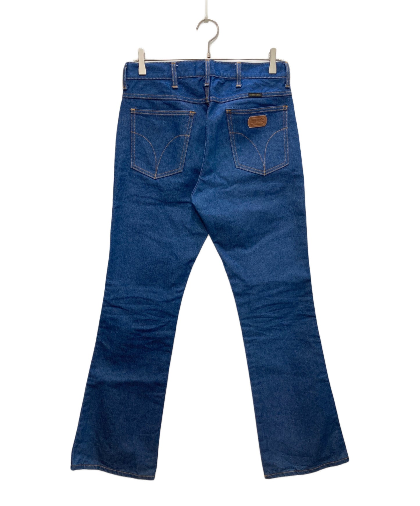 [Pre-owned] Hysteric Glamour Broken Denim Flared Pants 02221AP01